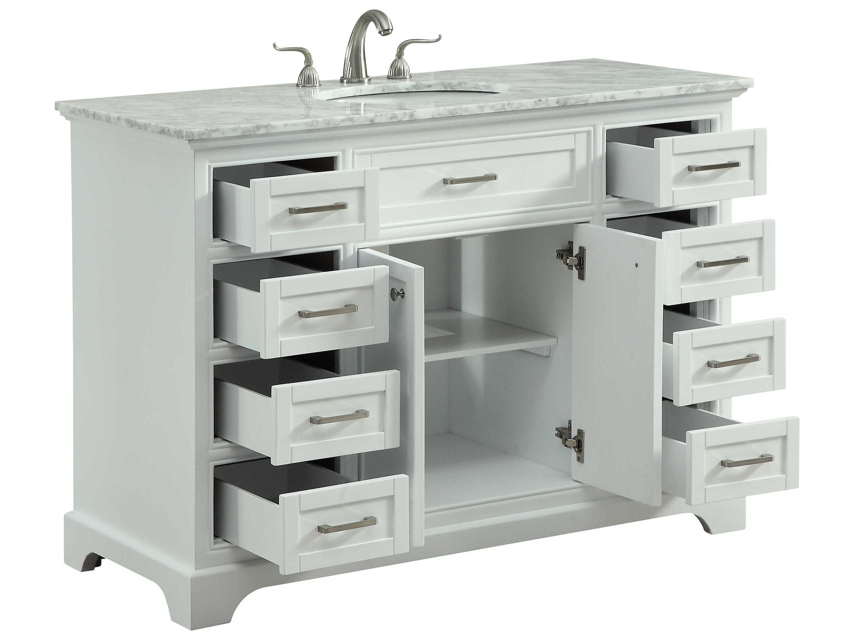 Elegant Lighting Americana White 48" Vanity