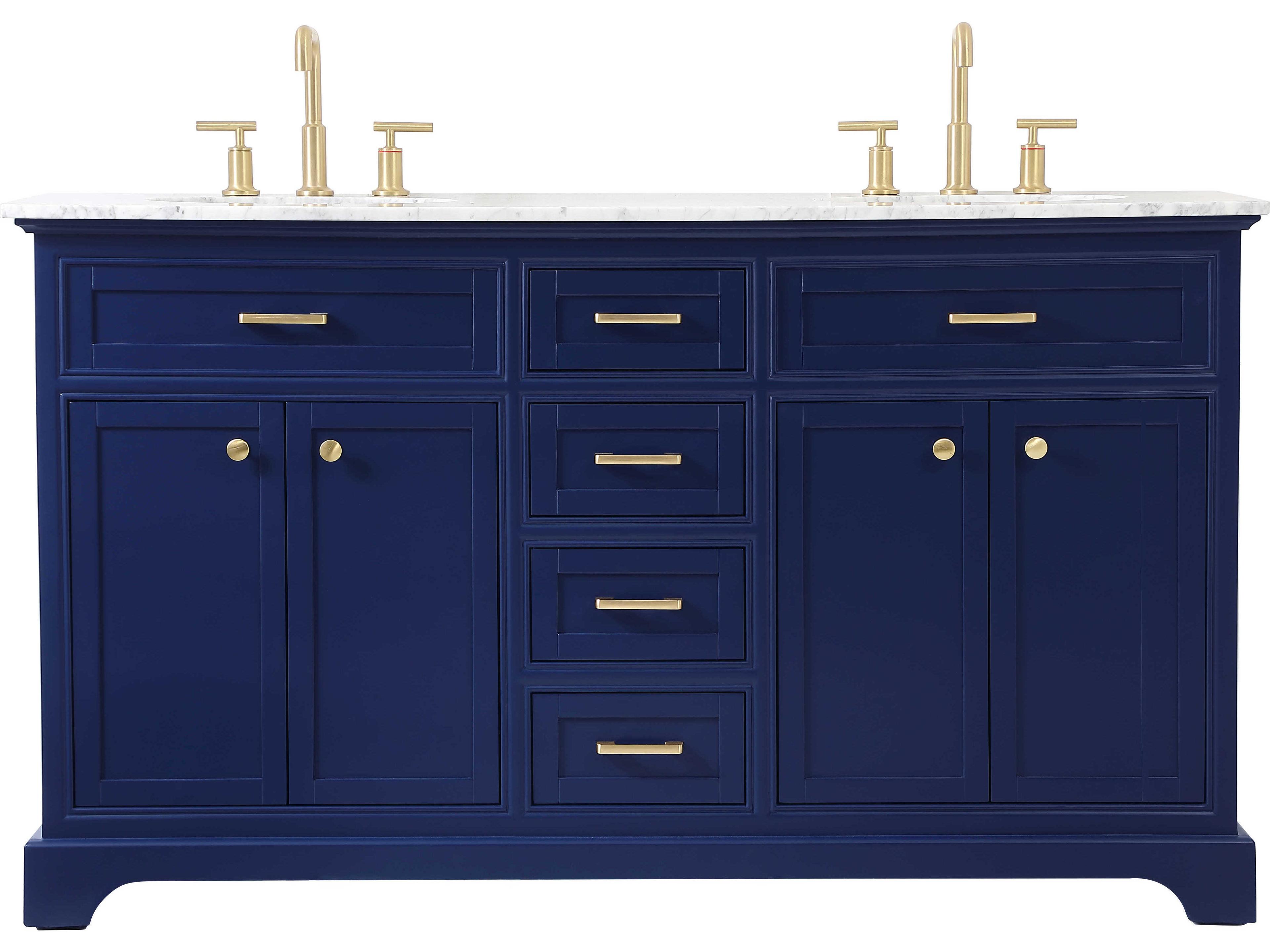 Elegant Lighting Americana Blue 60" Vanity