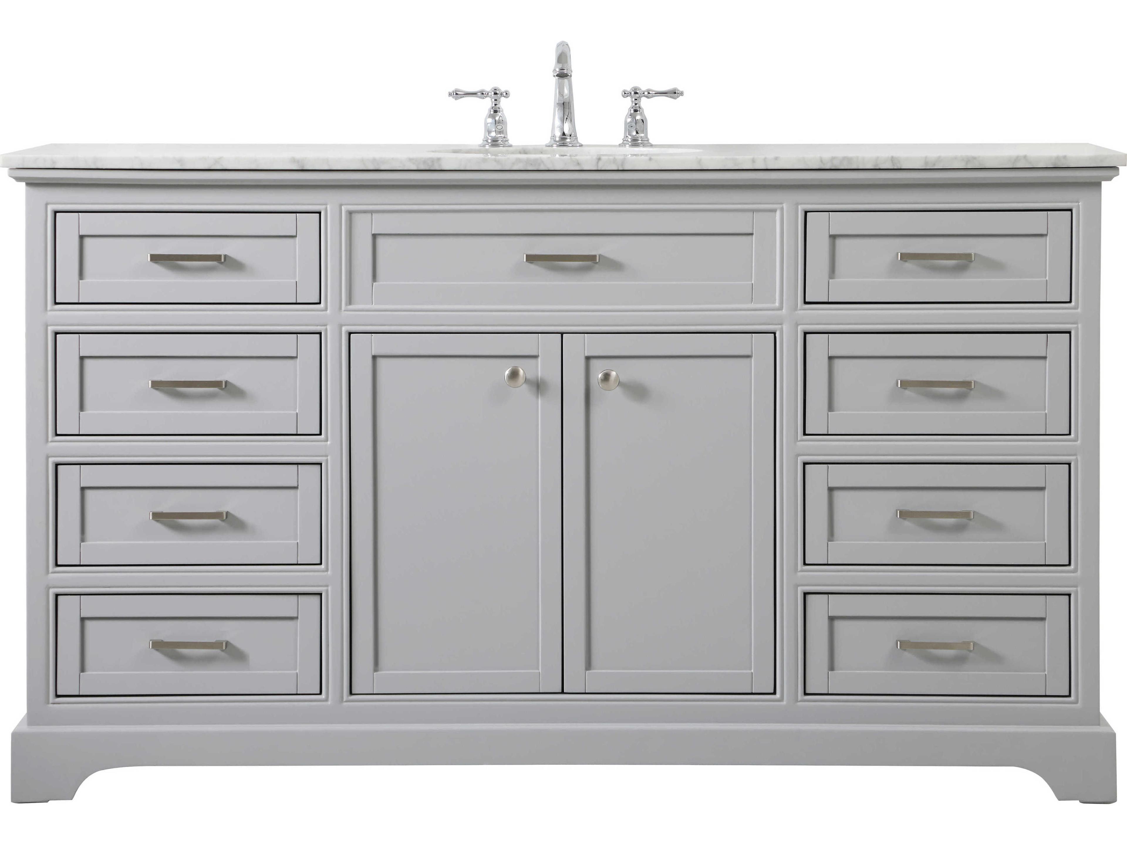 Elegant Lighting Americana Grey 60" Vanity