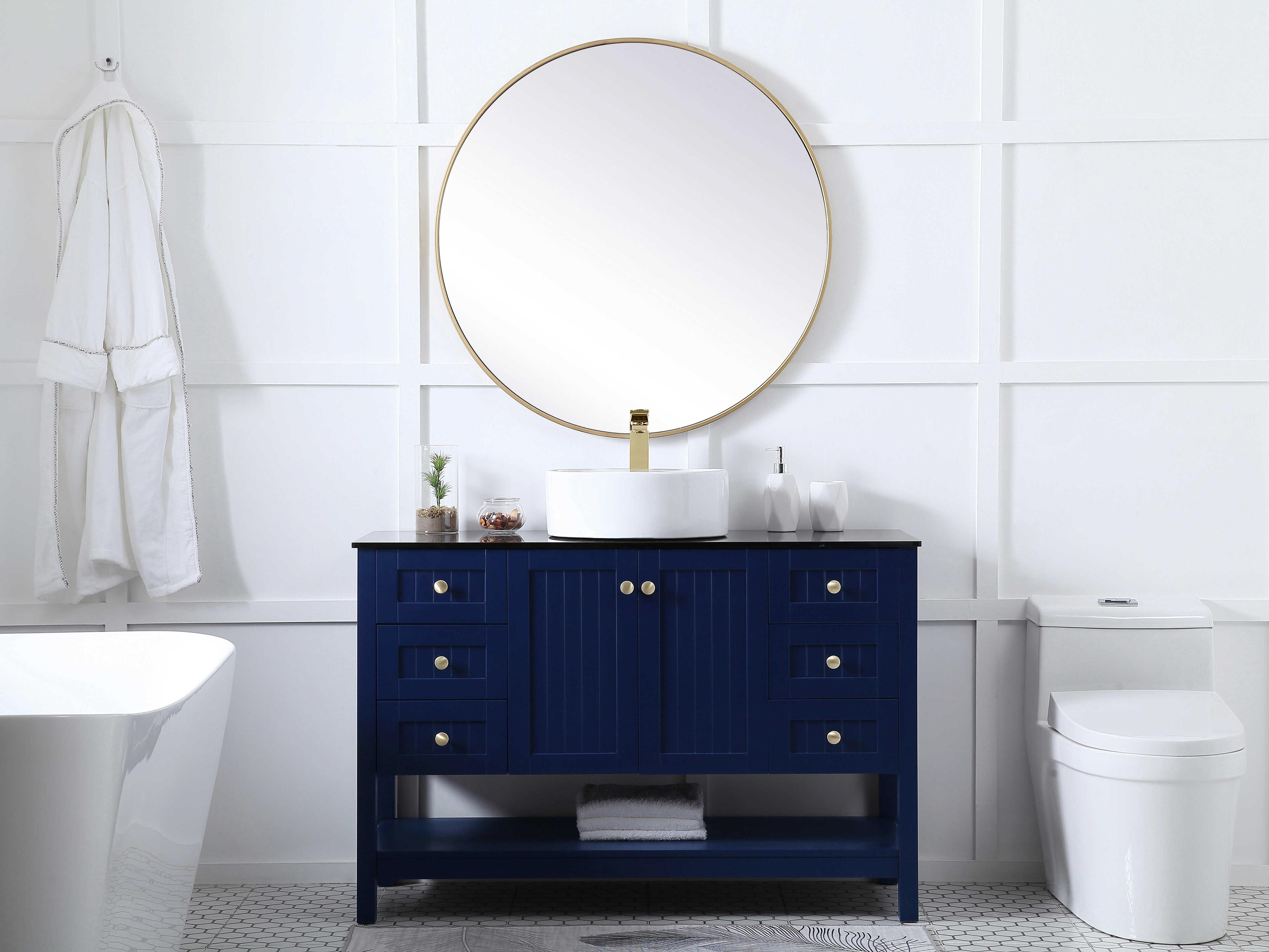Elegant Lighting Ralph Blue 48" Vanity