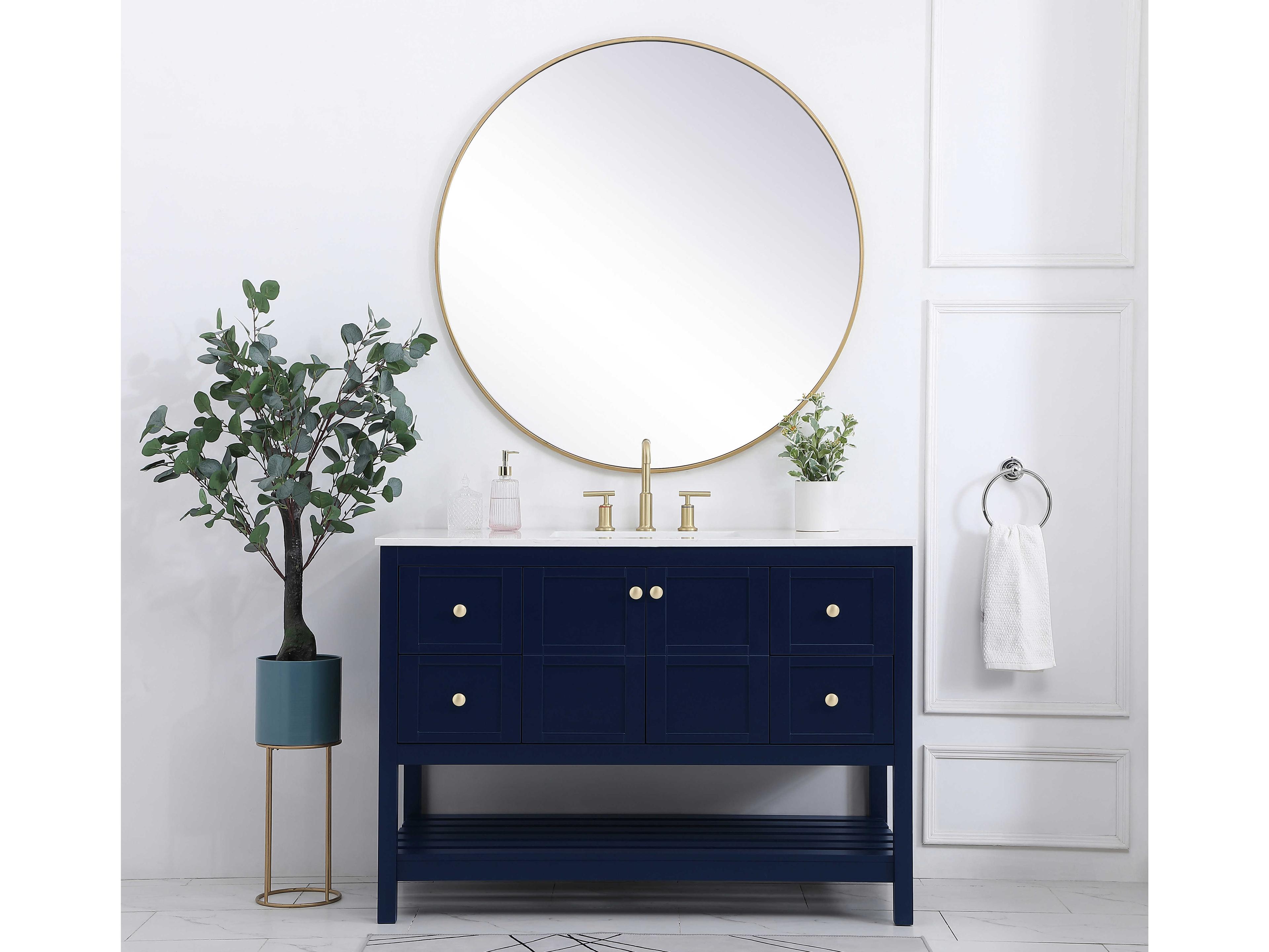 Elegant Lighting Theo Blue 48" Vanity