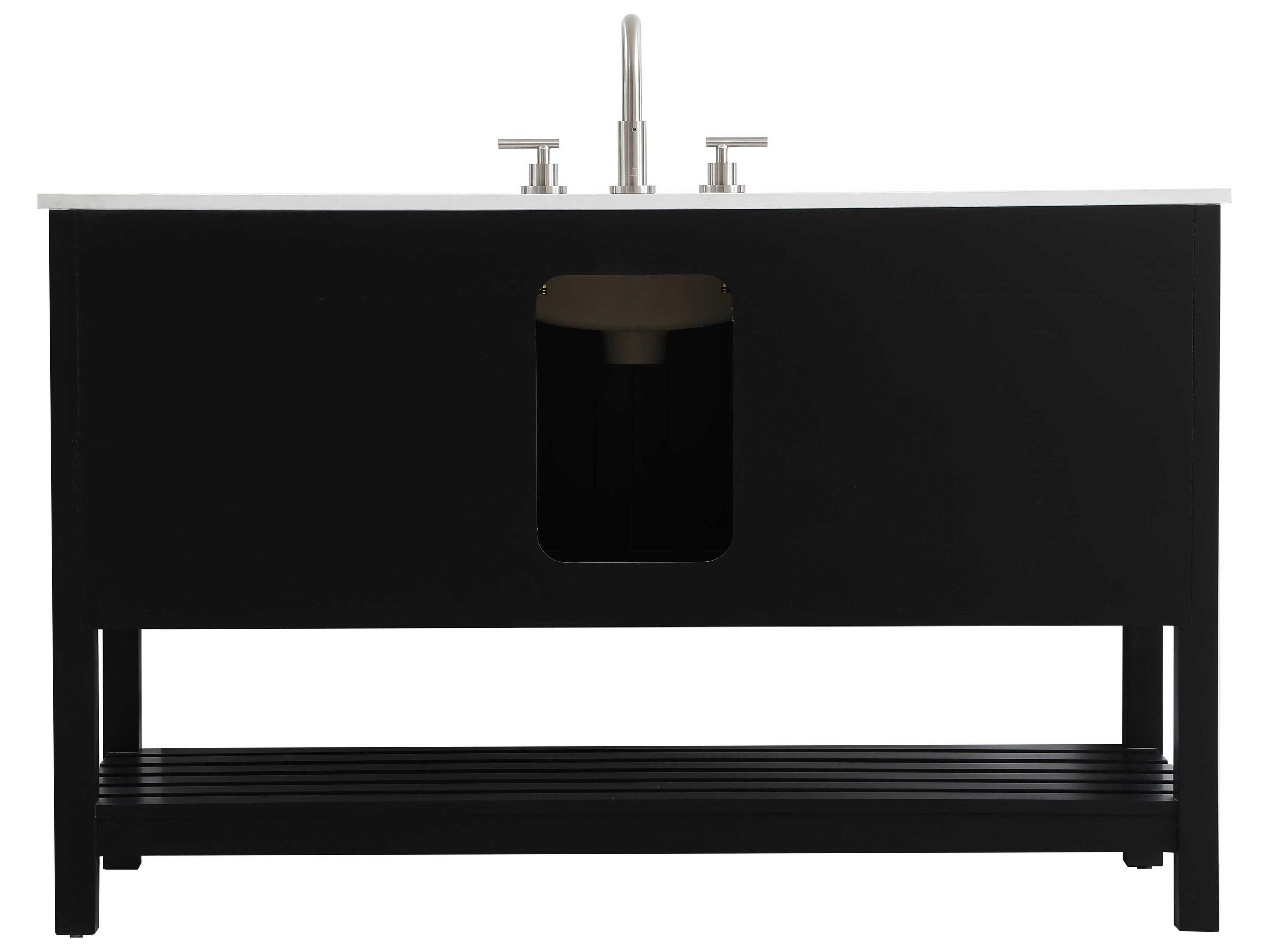 Elegant Lighting Theo Black Vanity