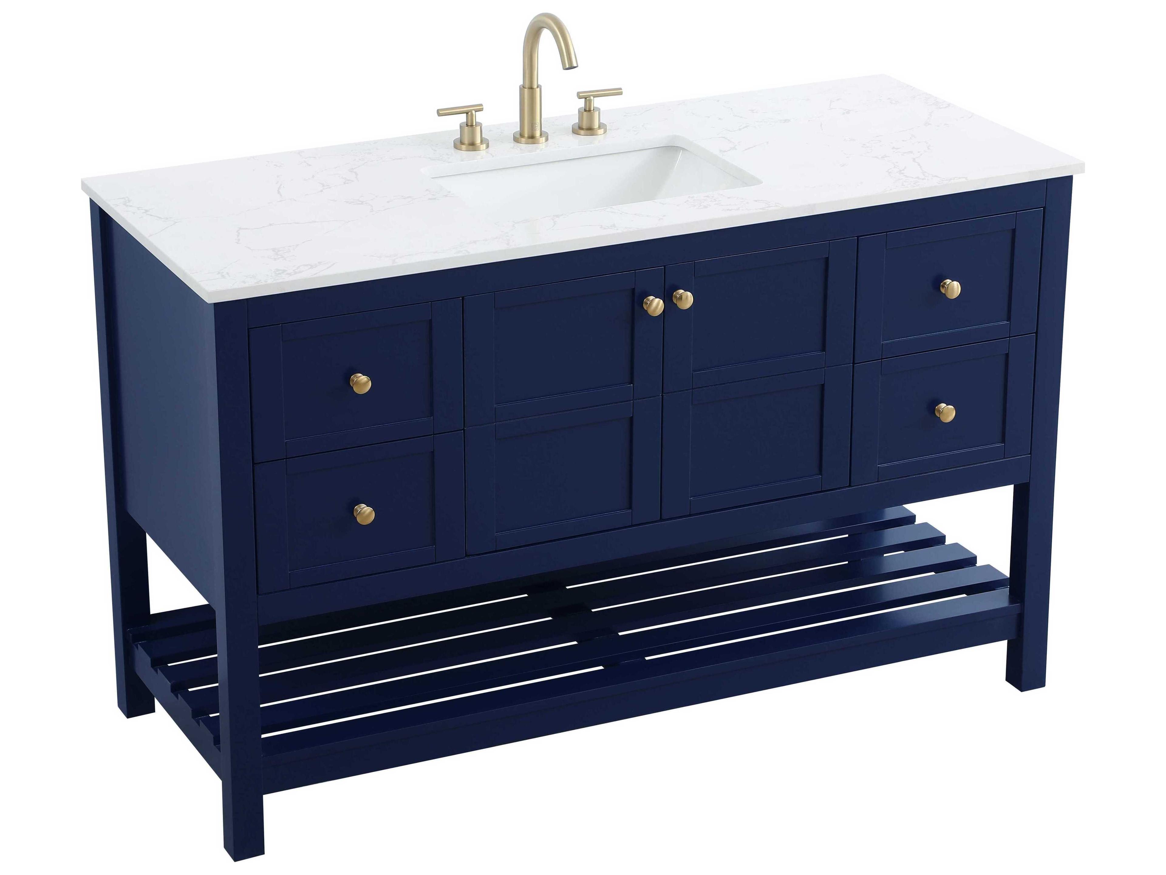 Elegant Lighting Theo Blue Vanity