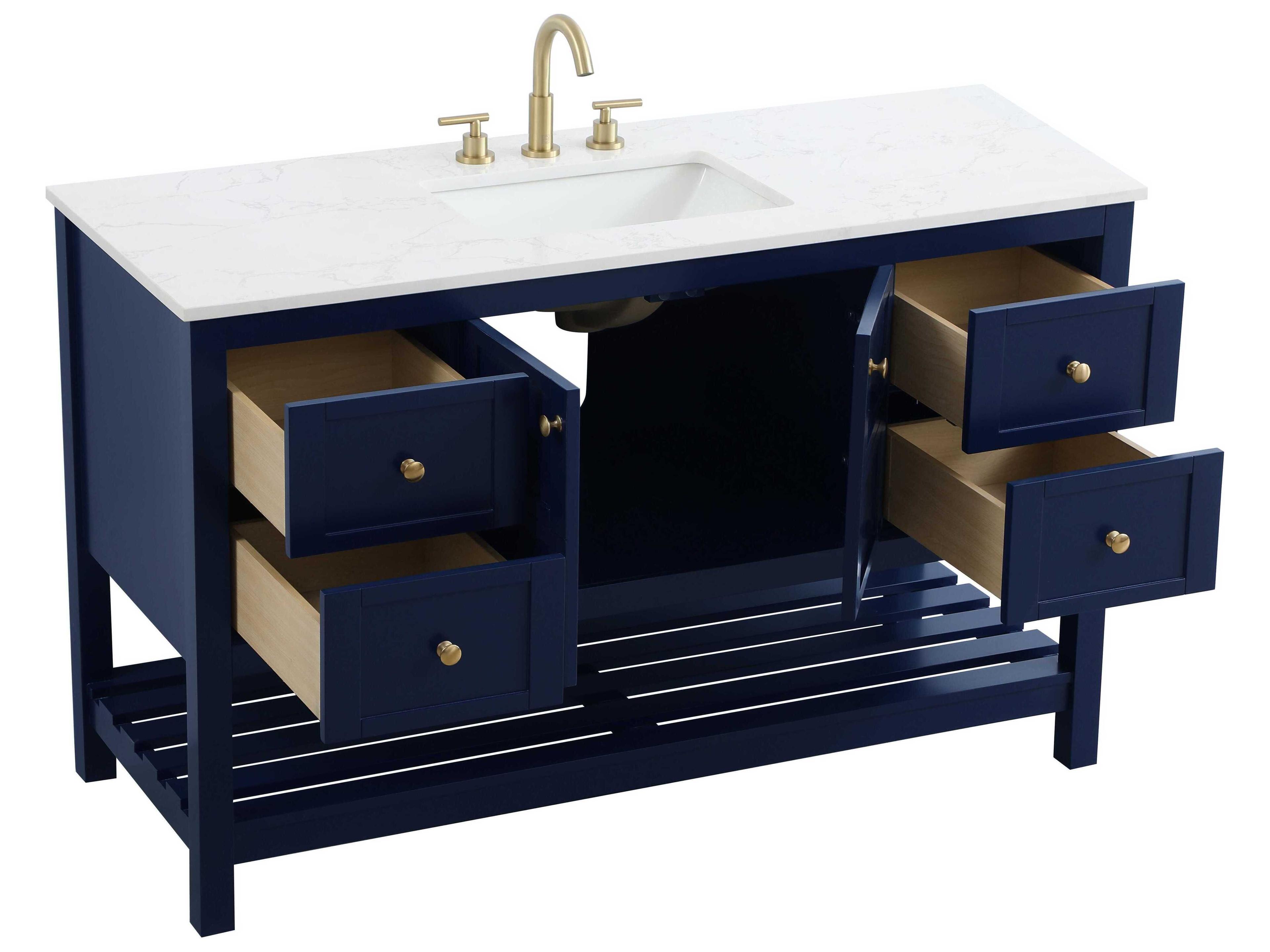 Elegant Lighting Theo Blue Vanity