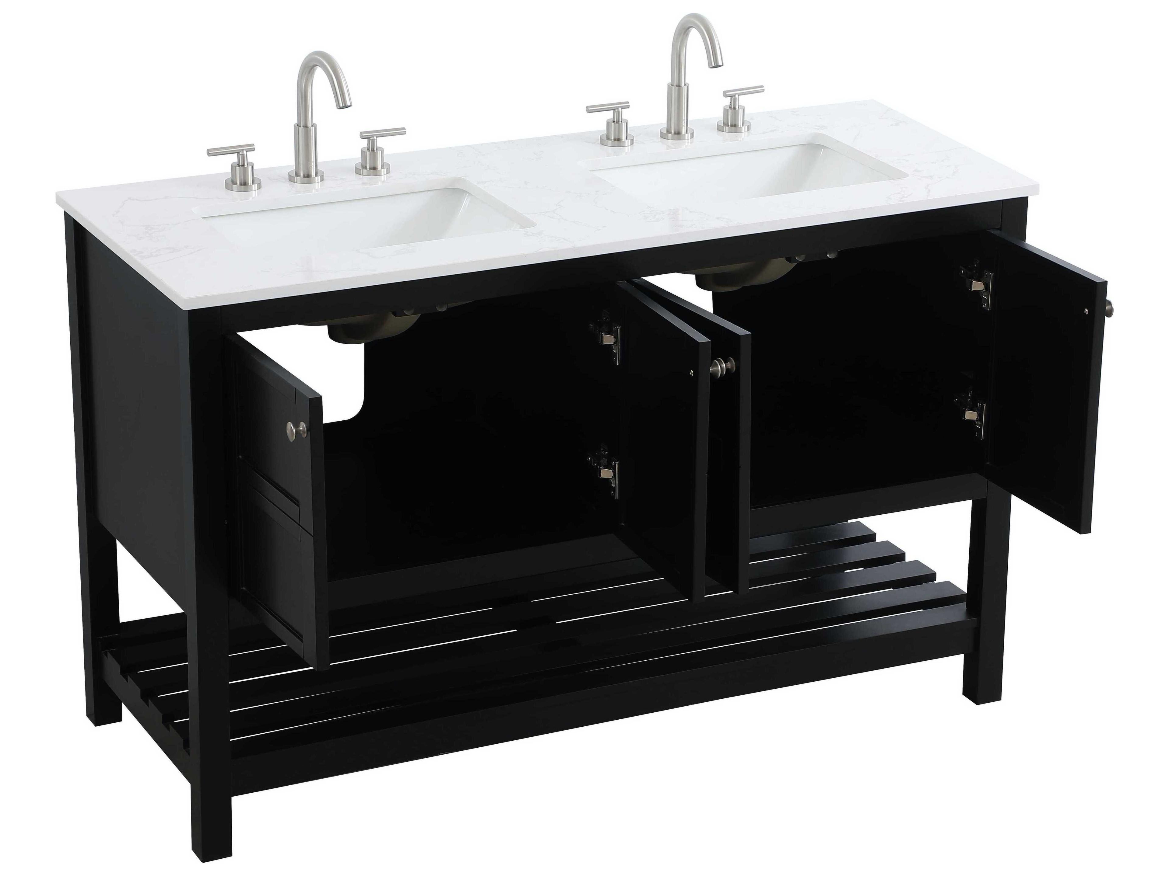 Elegant Lighting Theo Black Vanity