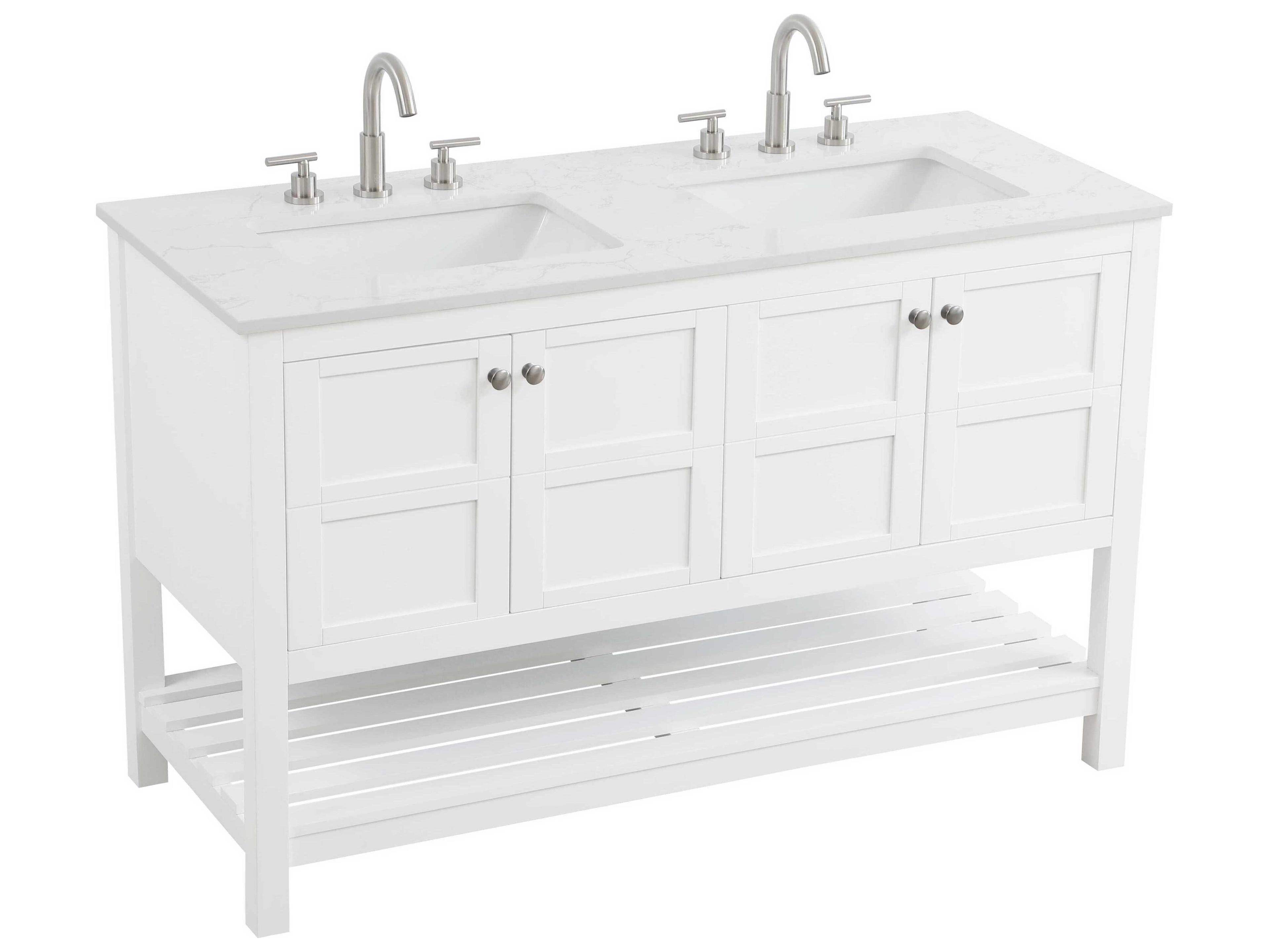 Elegant Lighting Theo White Vanity