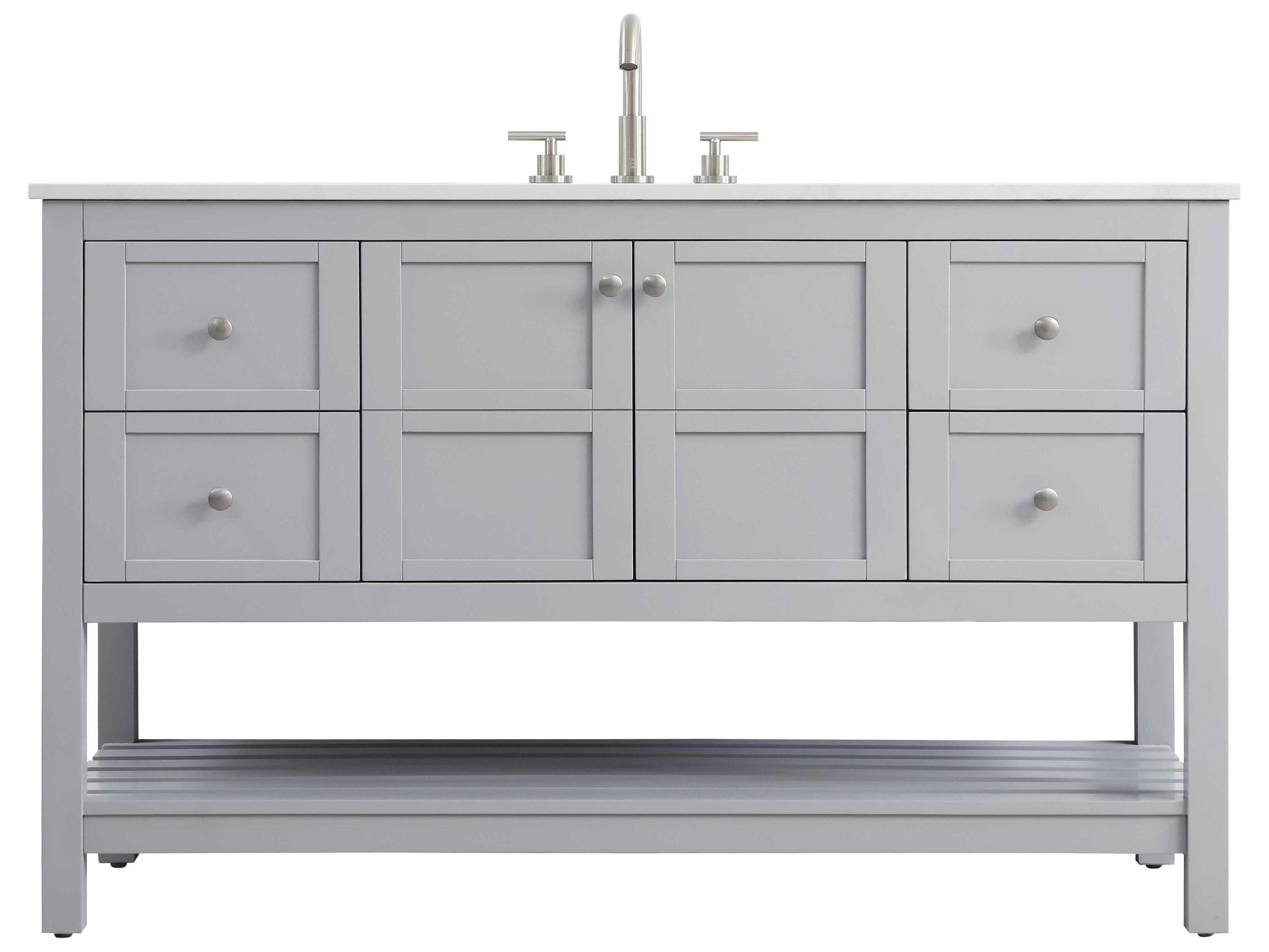 Elegant Lighting Theo Grey Vanity