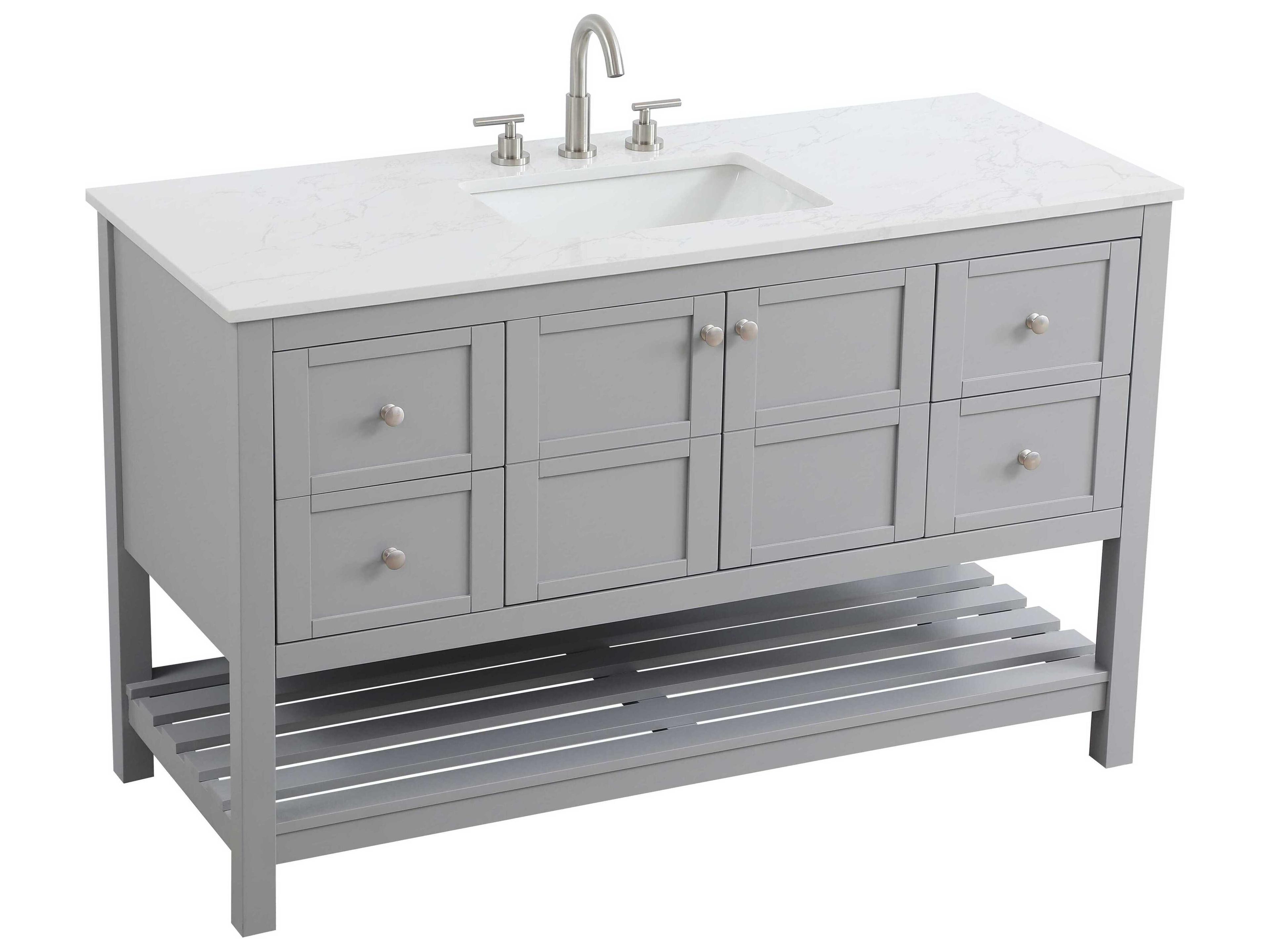 Elegant Lighting Theo Grey Vanity