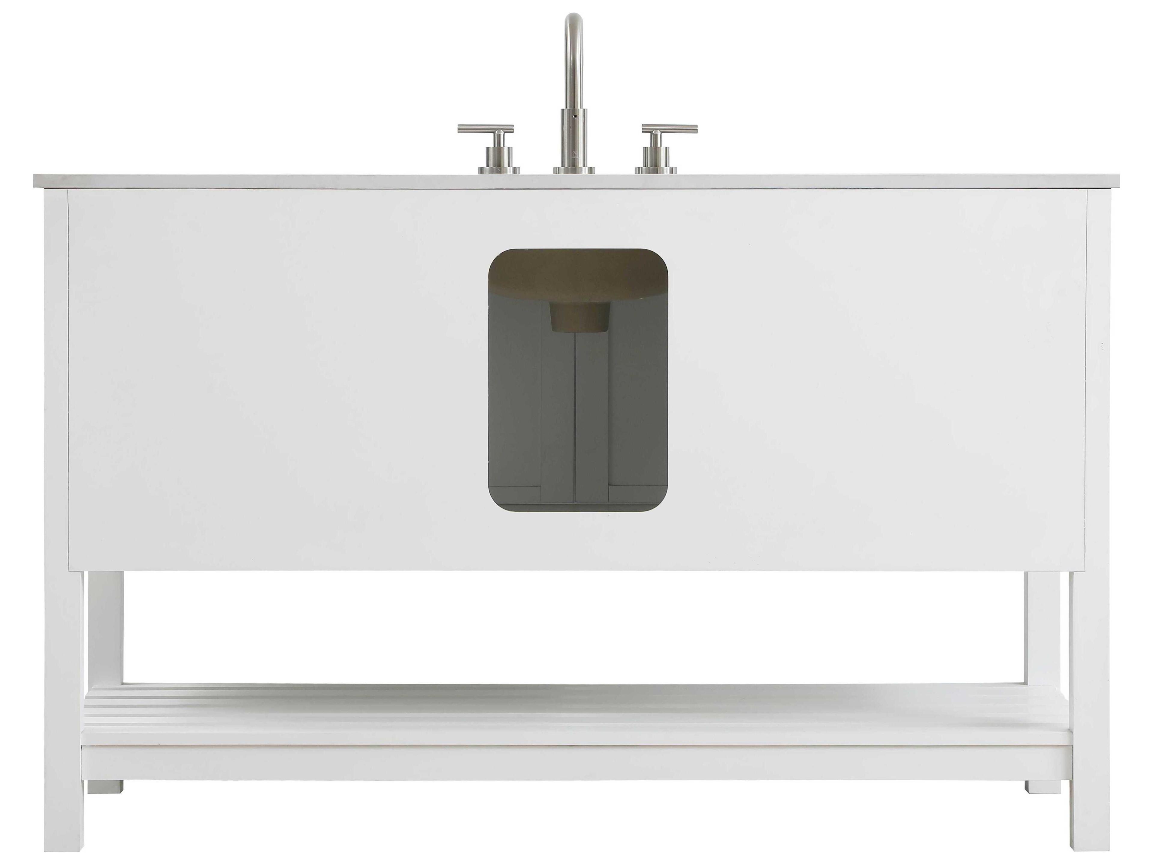 Elegant Lighting Theo White Vanity