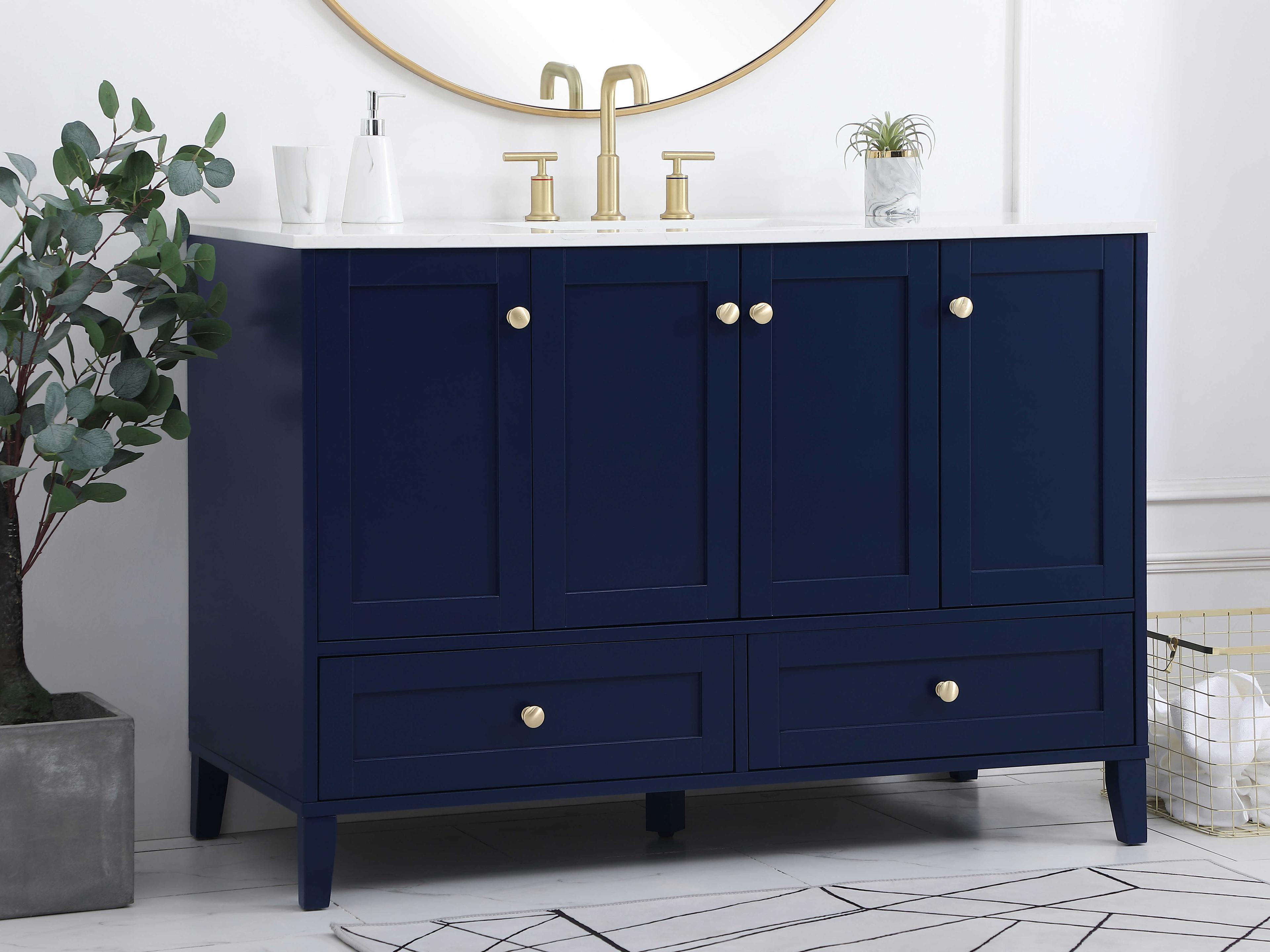 Elegant Lighting Sommerville Blue 48" Vanity