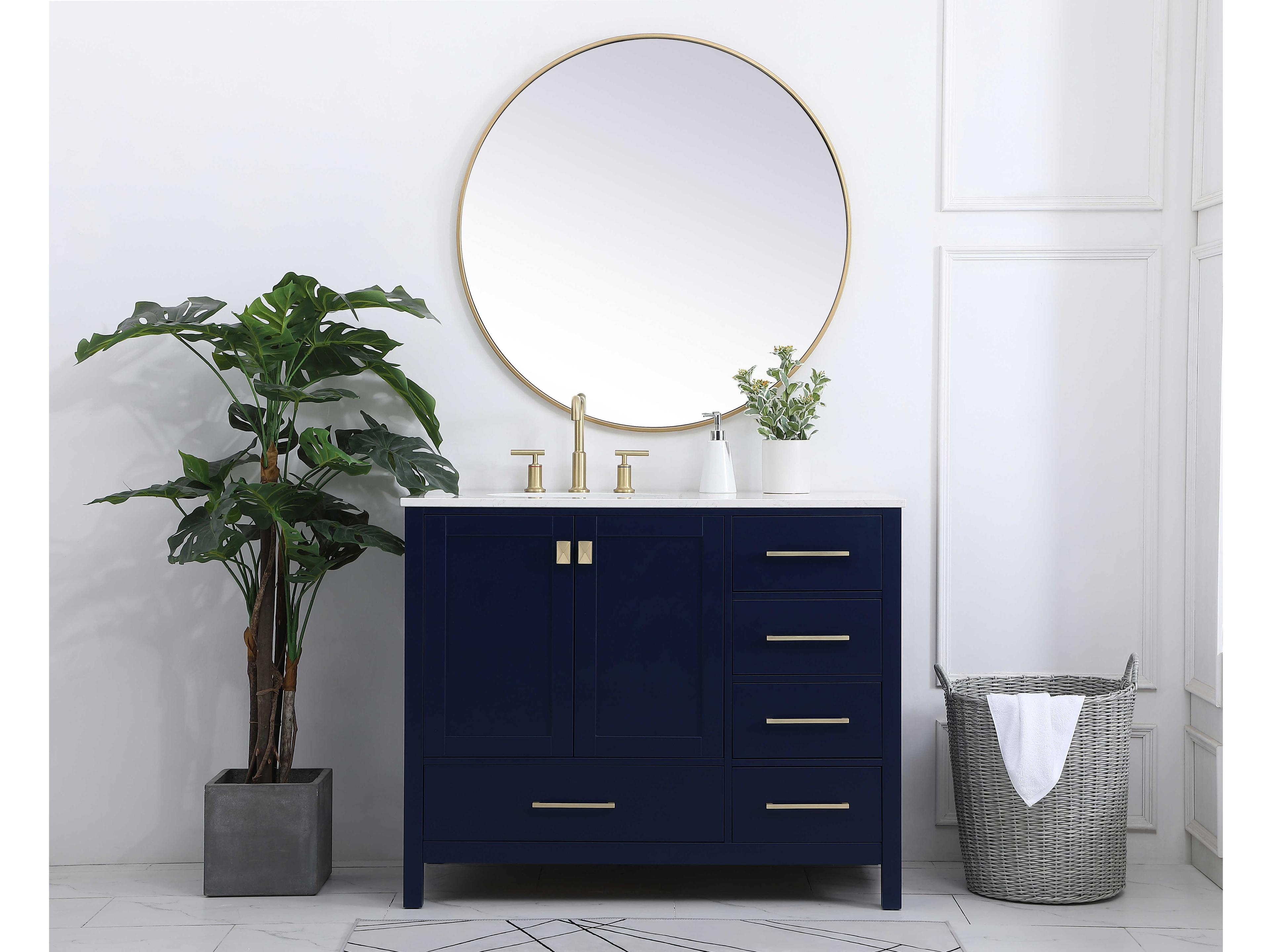 Elegant Lighting Irene Blue 42" Vanity