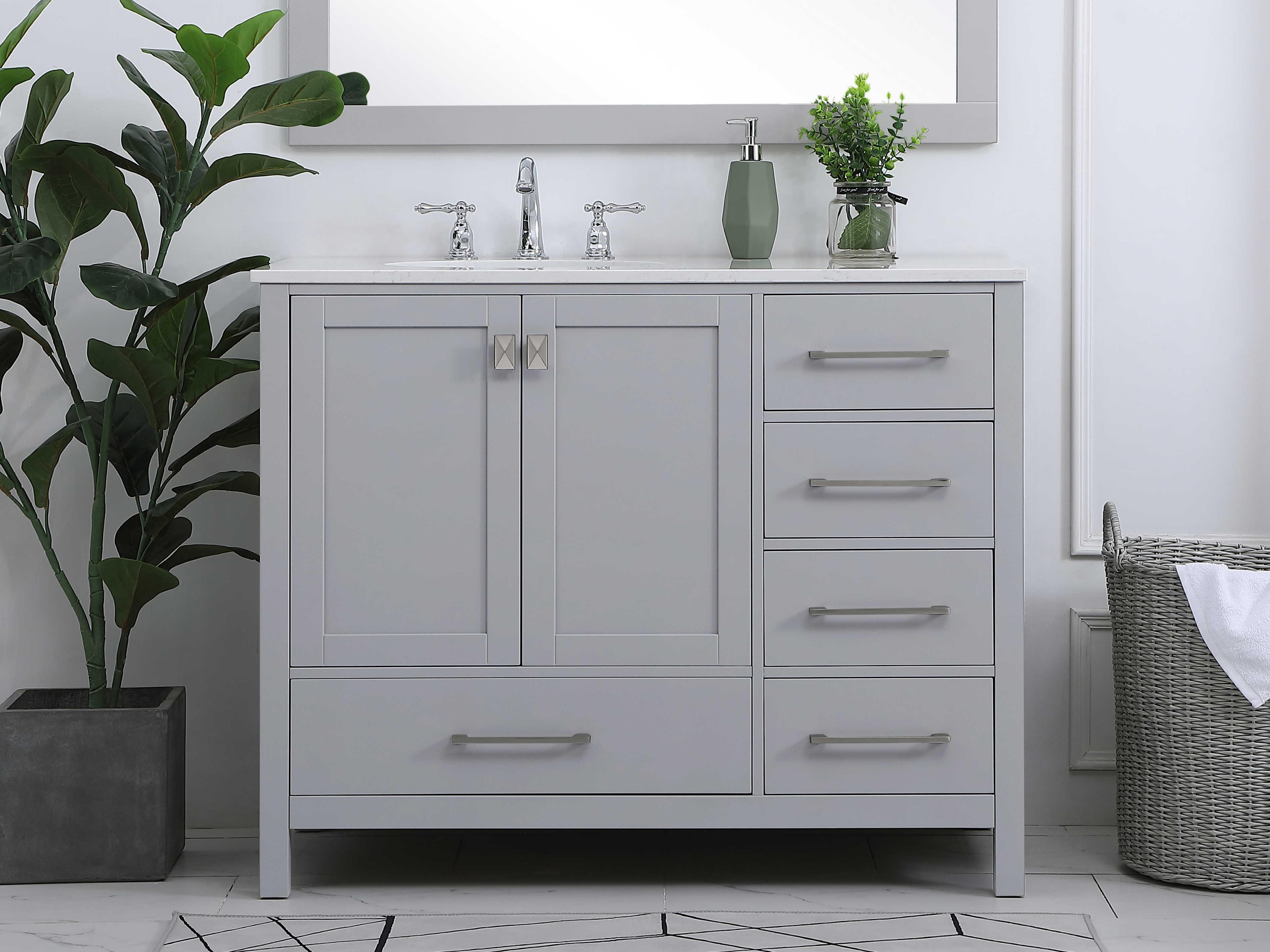 Elegant Lighting Irene Gray 42" Vanity