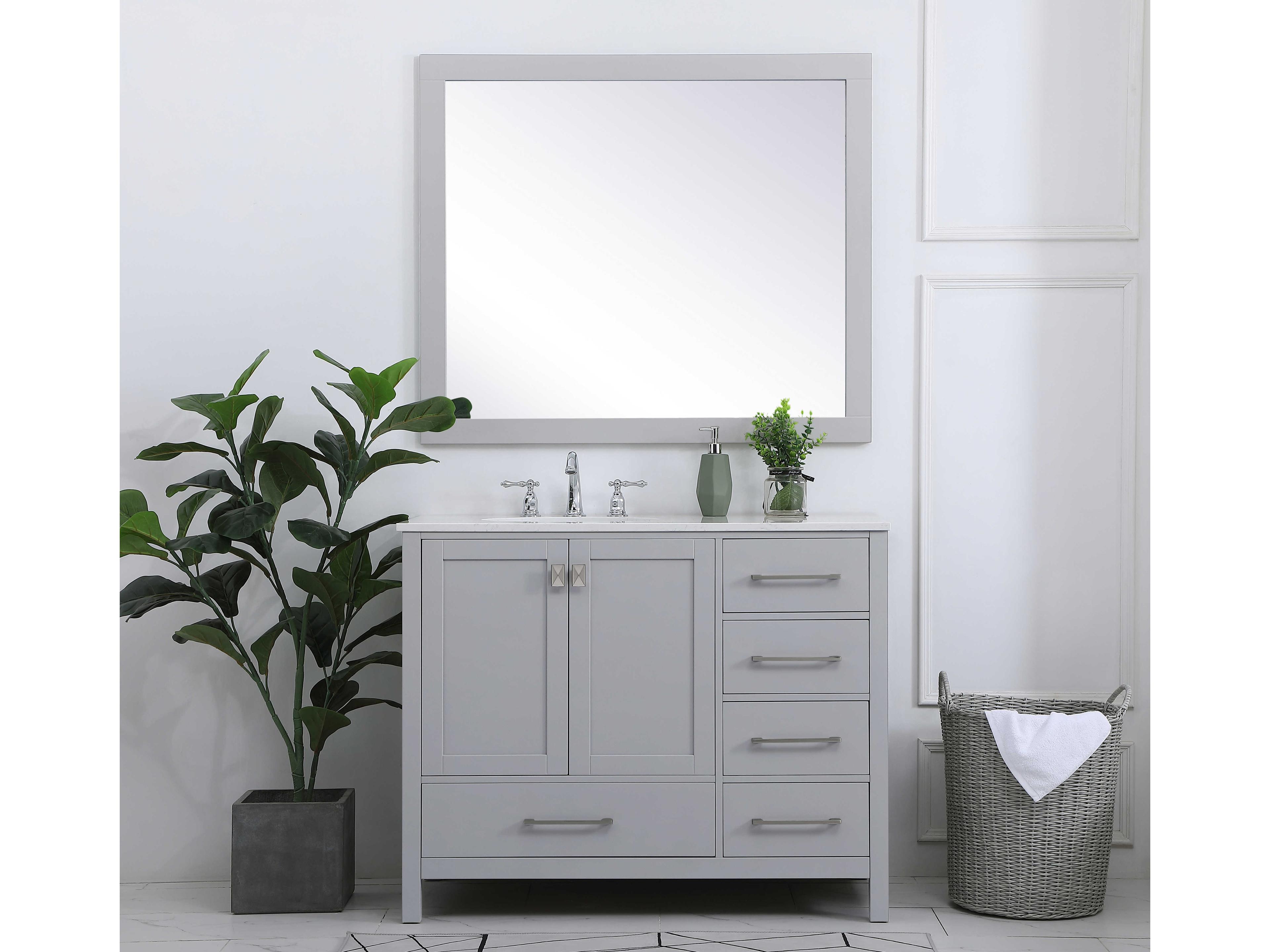 Elegant Lighting Irene Gray 42" Vanity