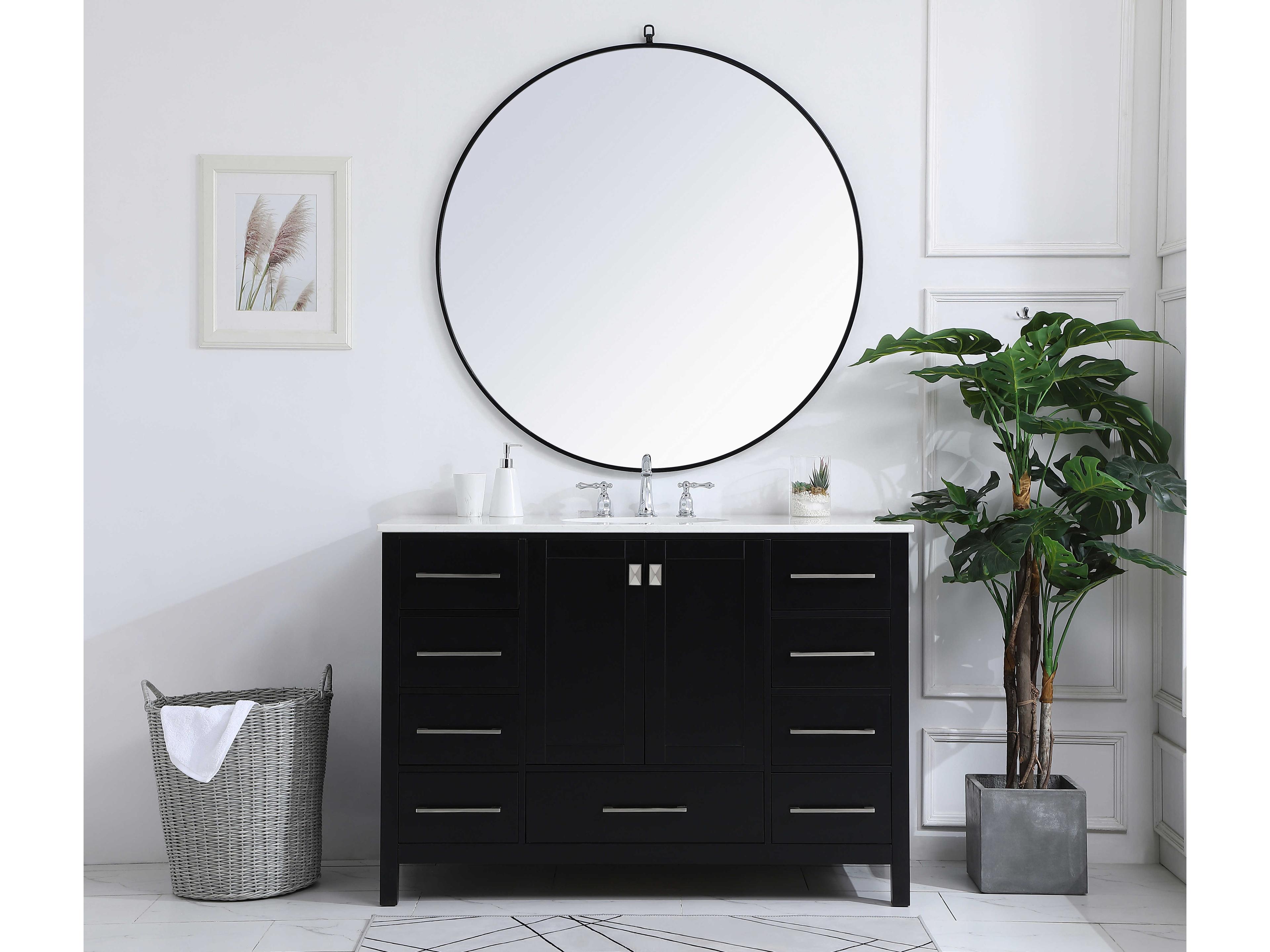 Elegant Lighting Irene Black 48" Vanity