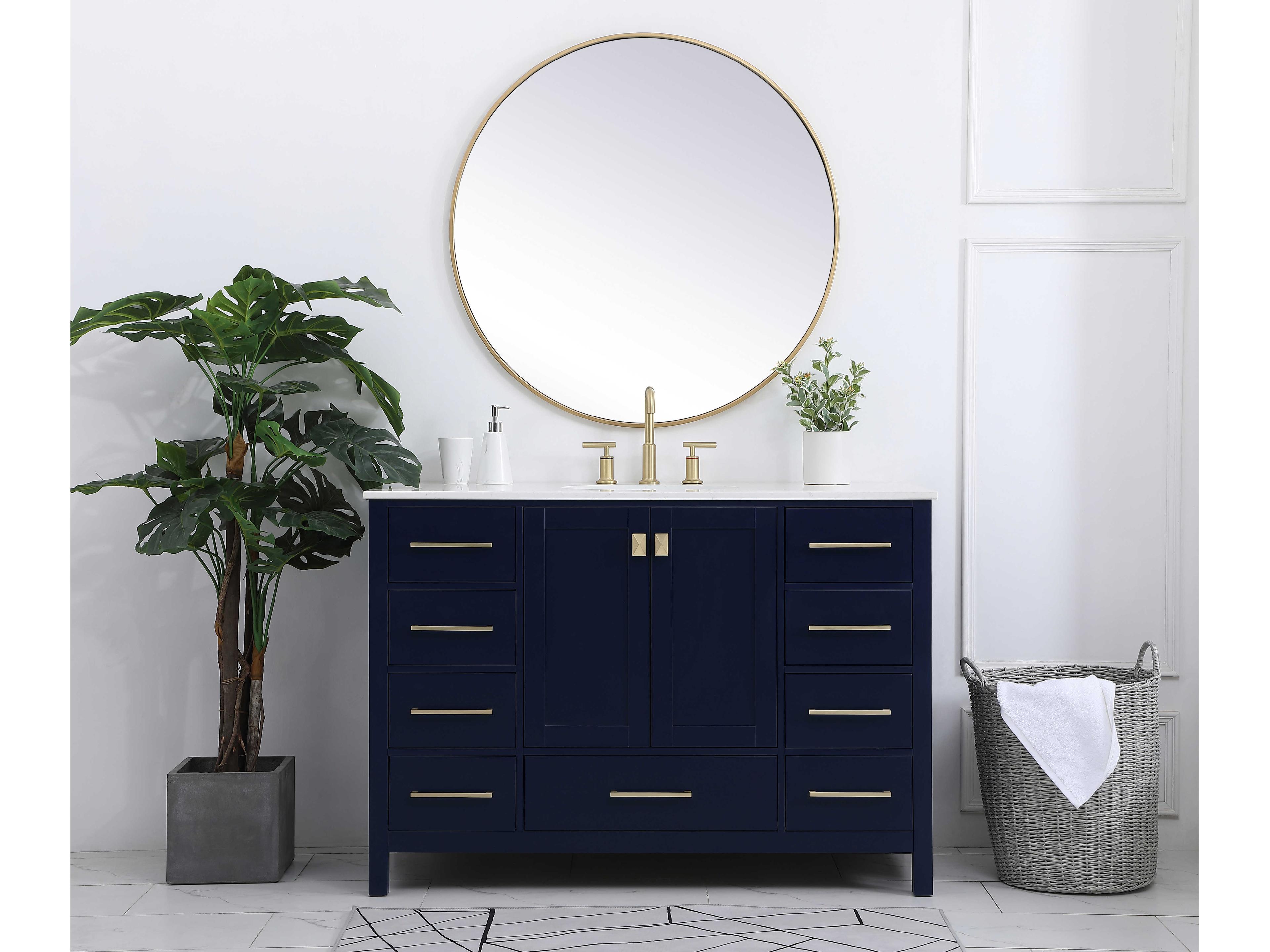 Elegant Lighting Irene Blue 48" Vanity