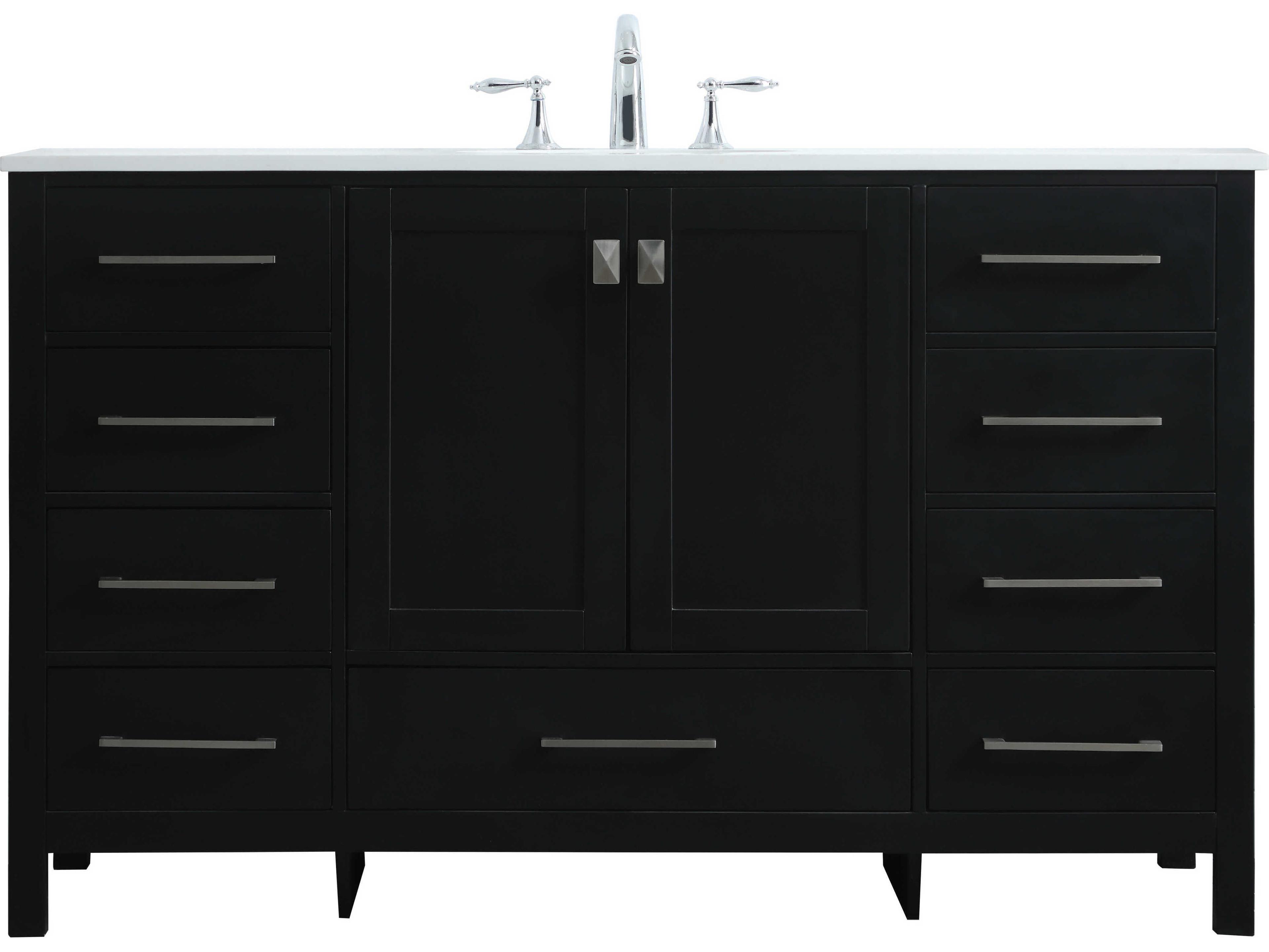 Elegant Lighting Irene Black Vanity