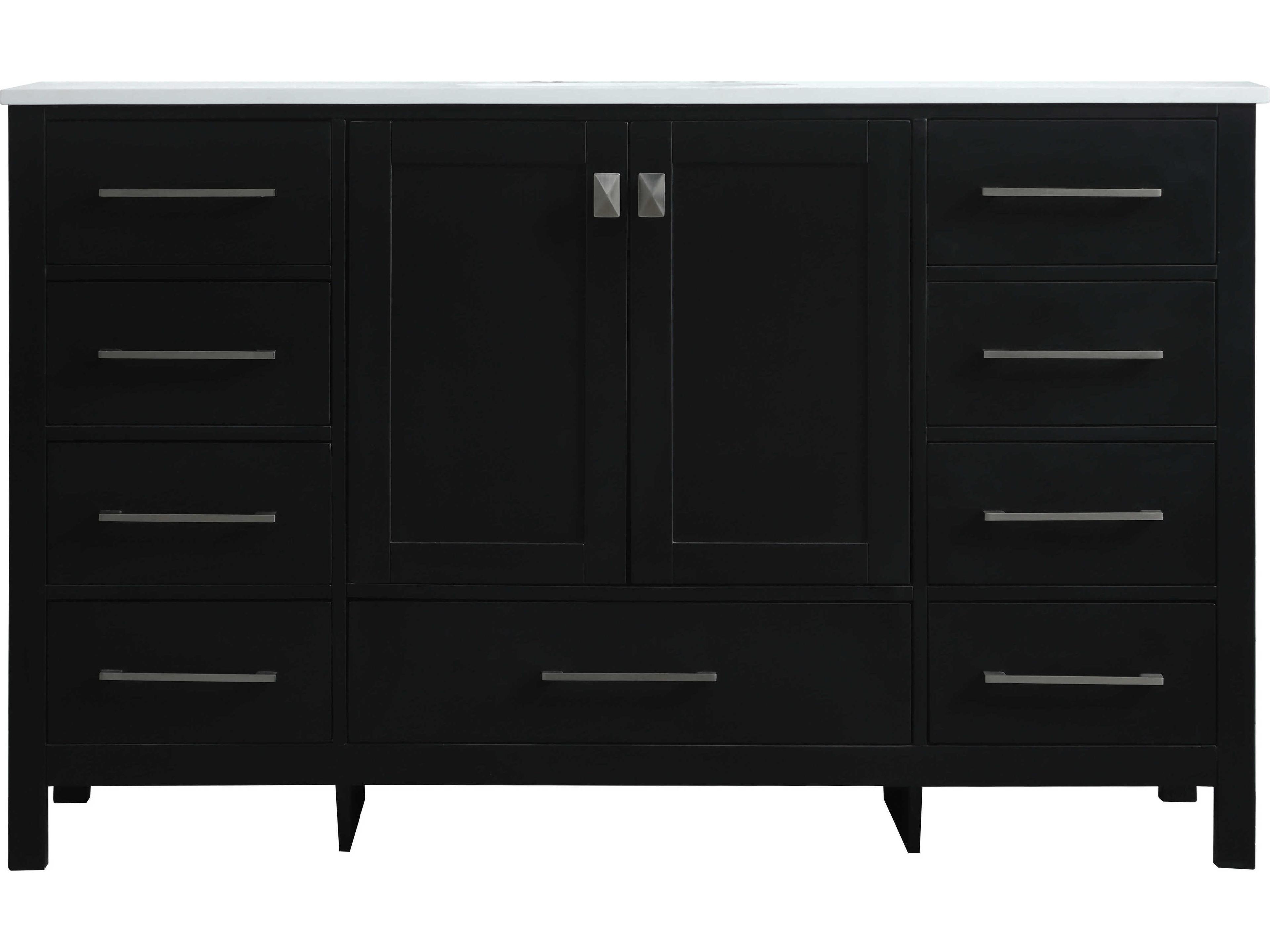 Elegant Lighting Irene Black Vanity