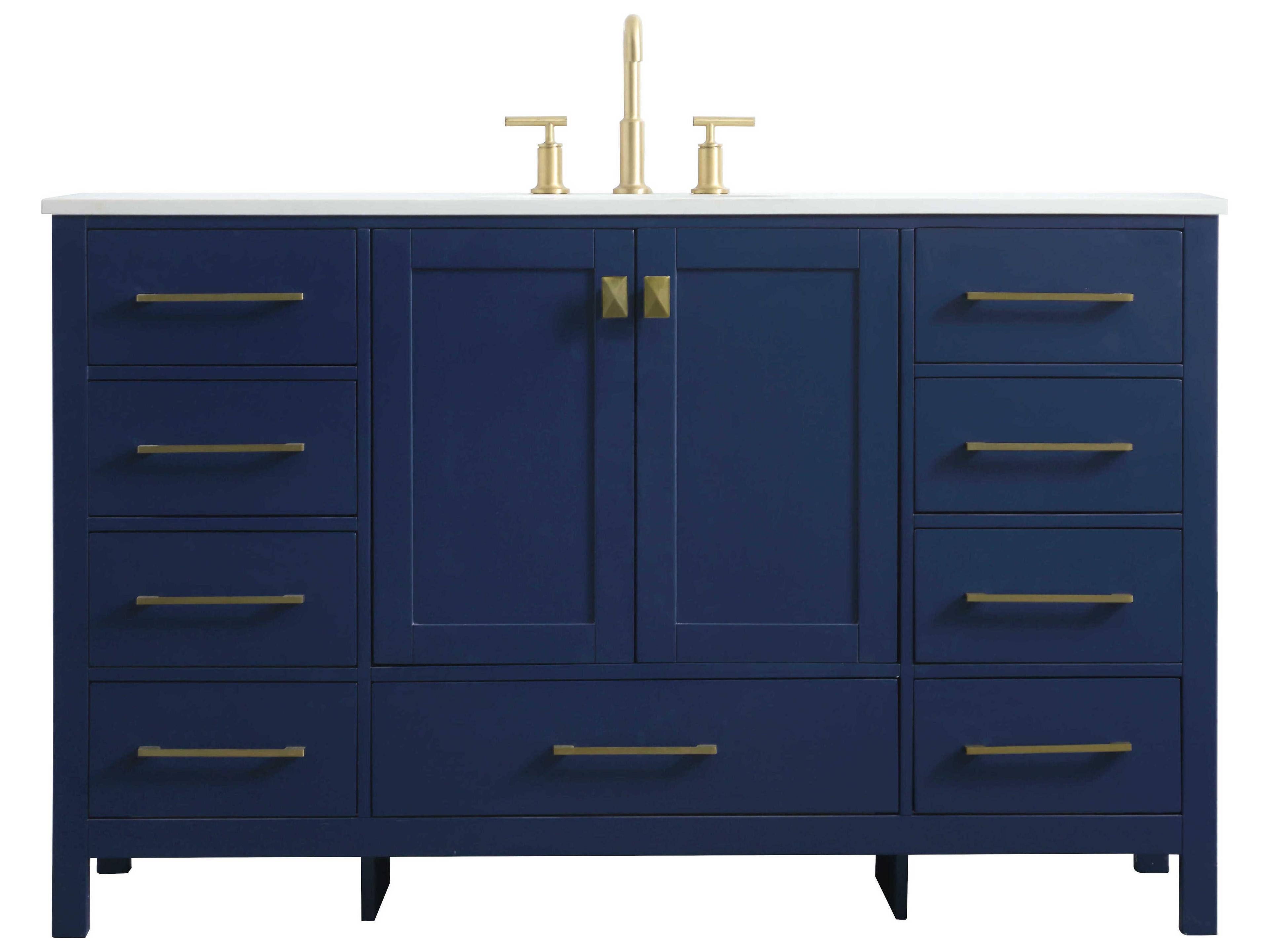 Elegant Lighting Irene Blue Vanity