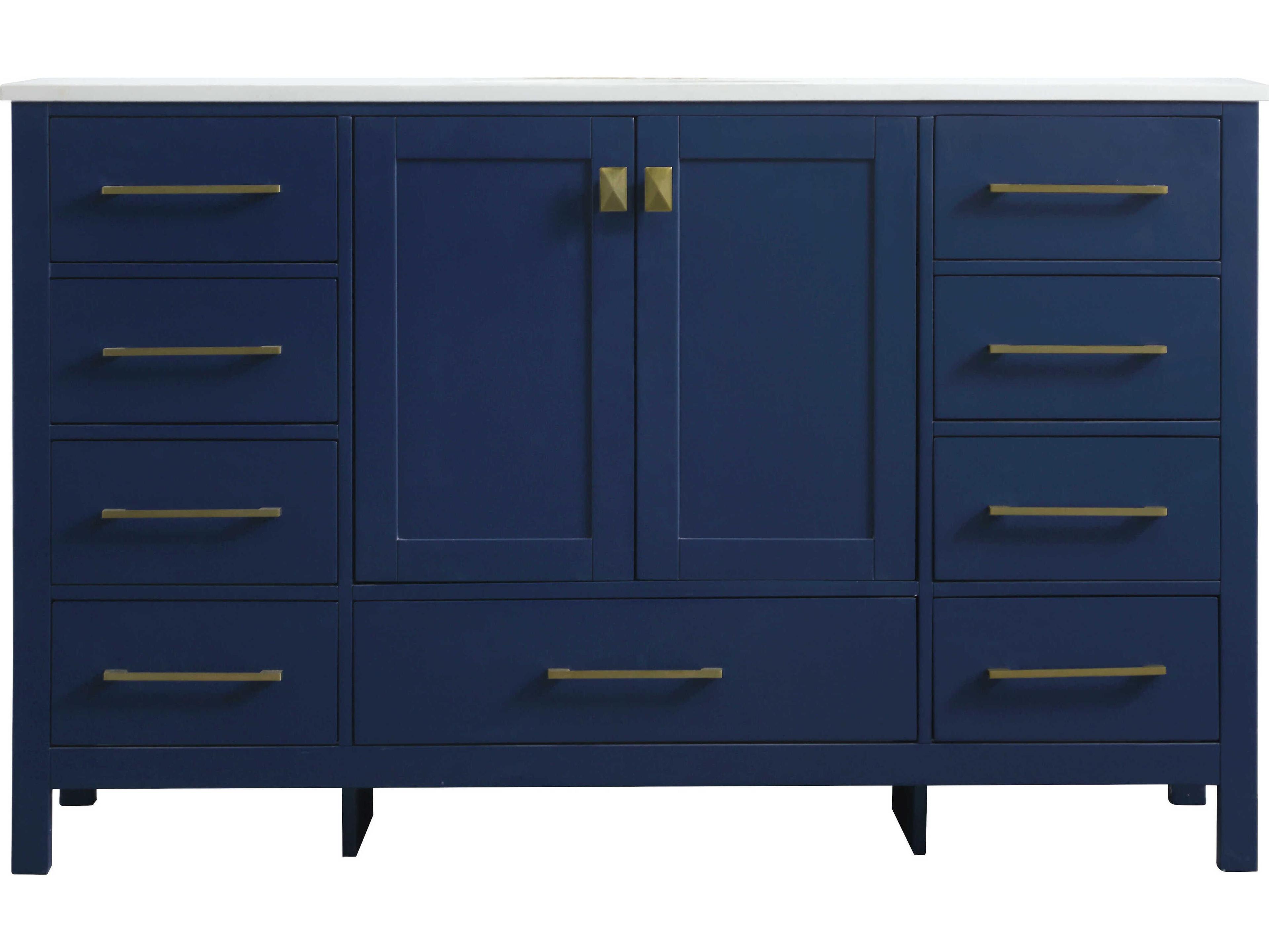 Elegant Lighting Irene Blue Vanity