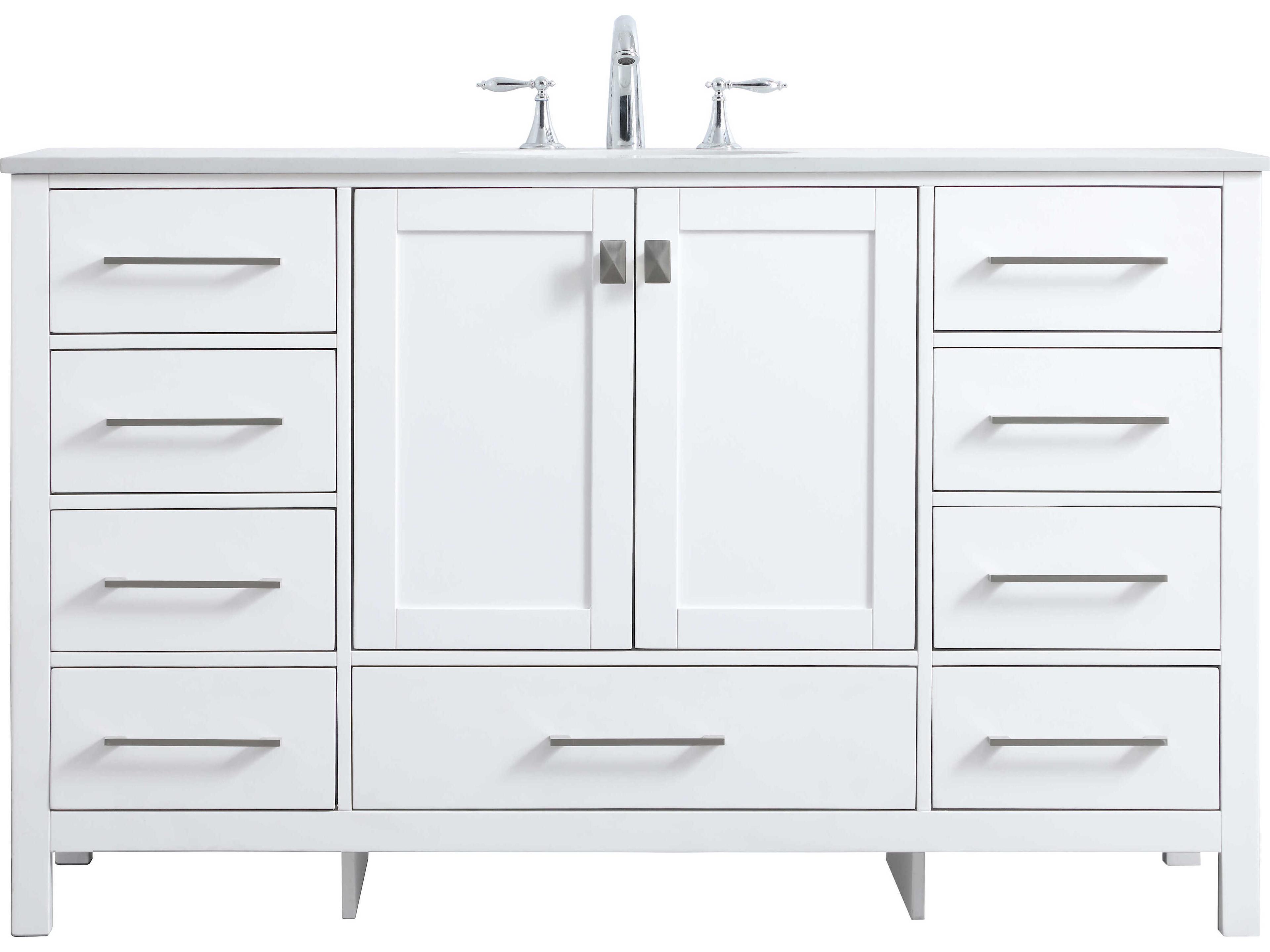 Elegant Lighting Irene White Vanity