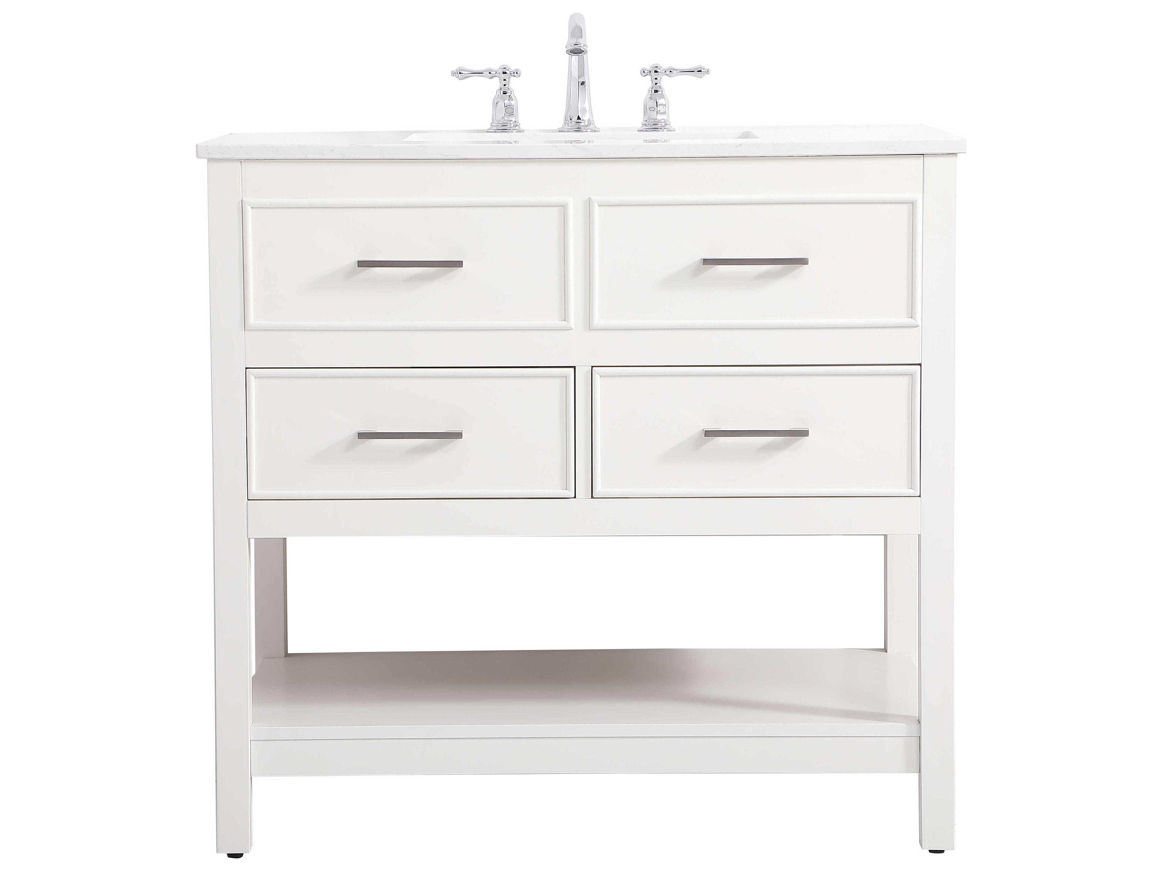 Elegant Lighting Sinclaire White 36" Vanity