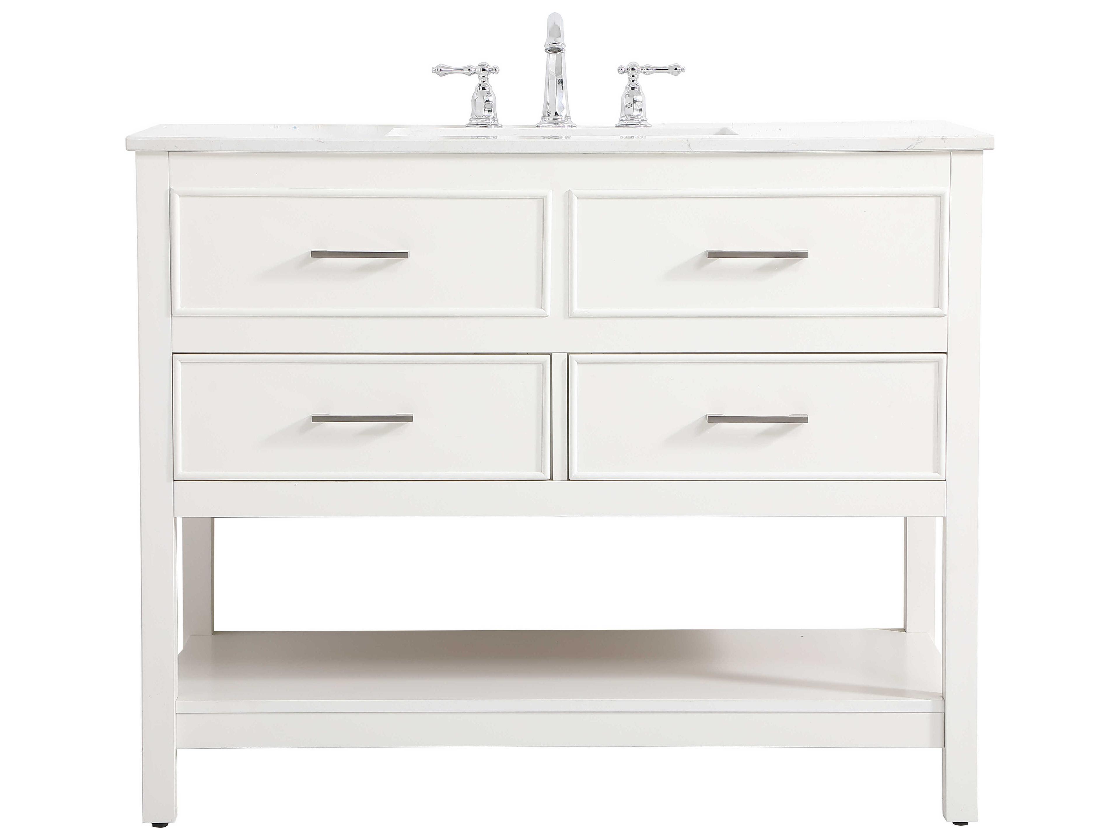 Elegant Lighting Sinclaire White 42" Vanity