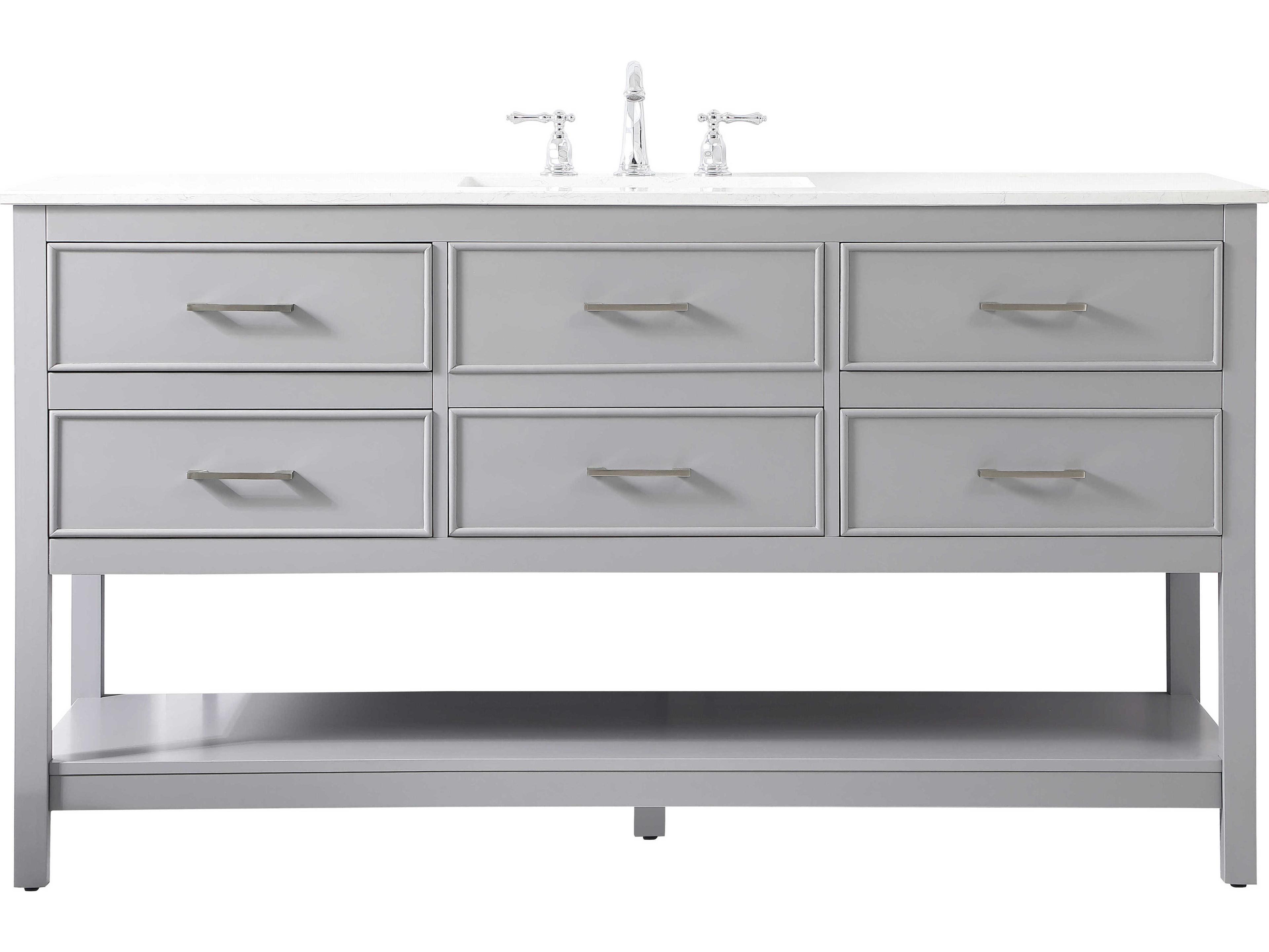 Elegant Lighting Sinclaire Gray 60" Vanity