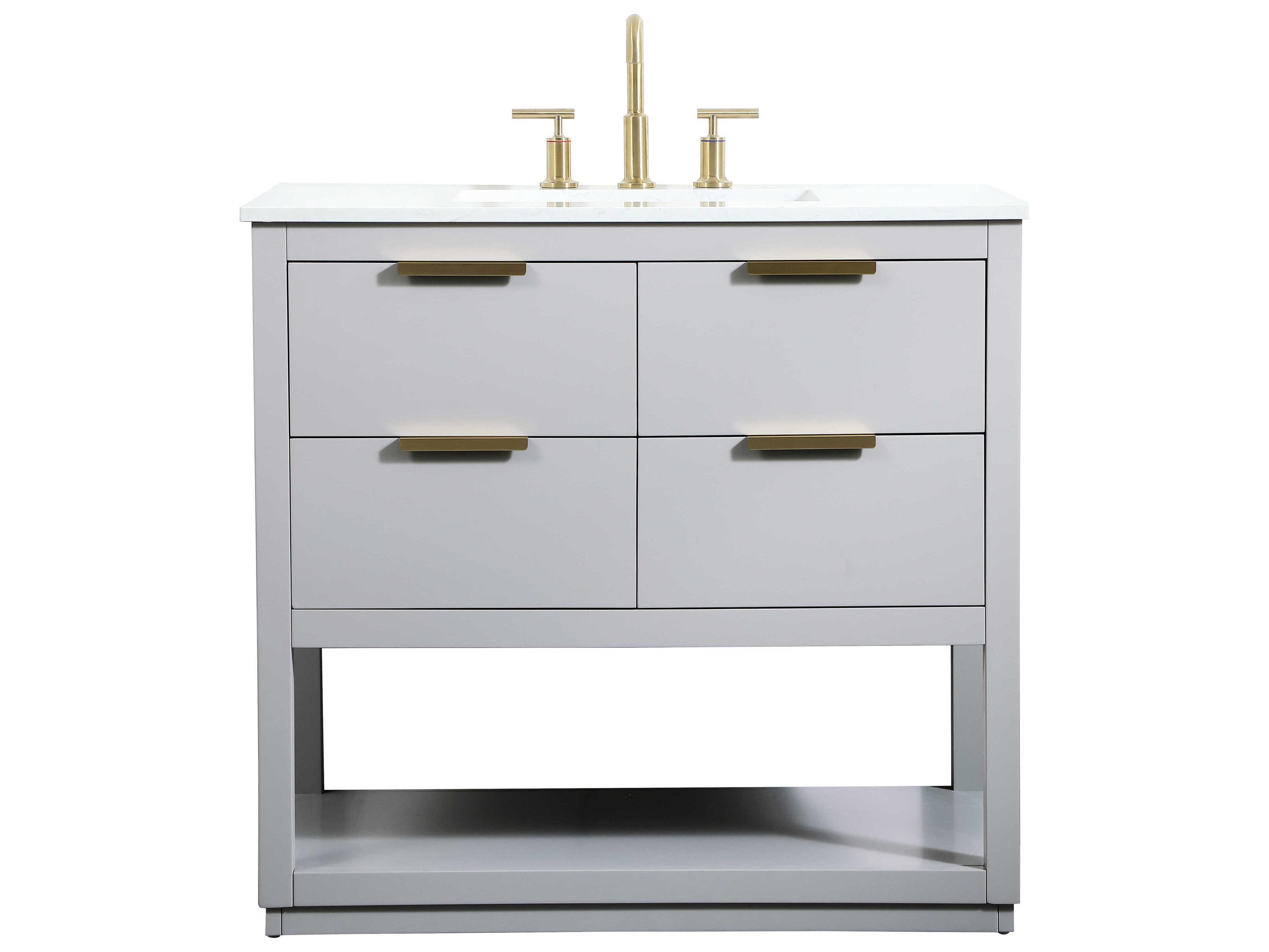 Elegant Lighting Larkin Grey 36" Vanity