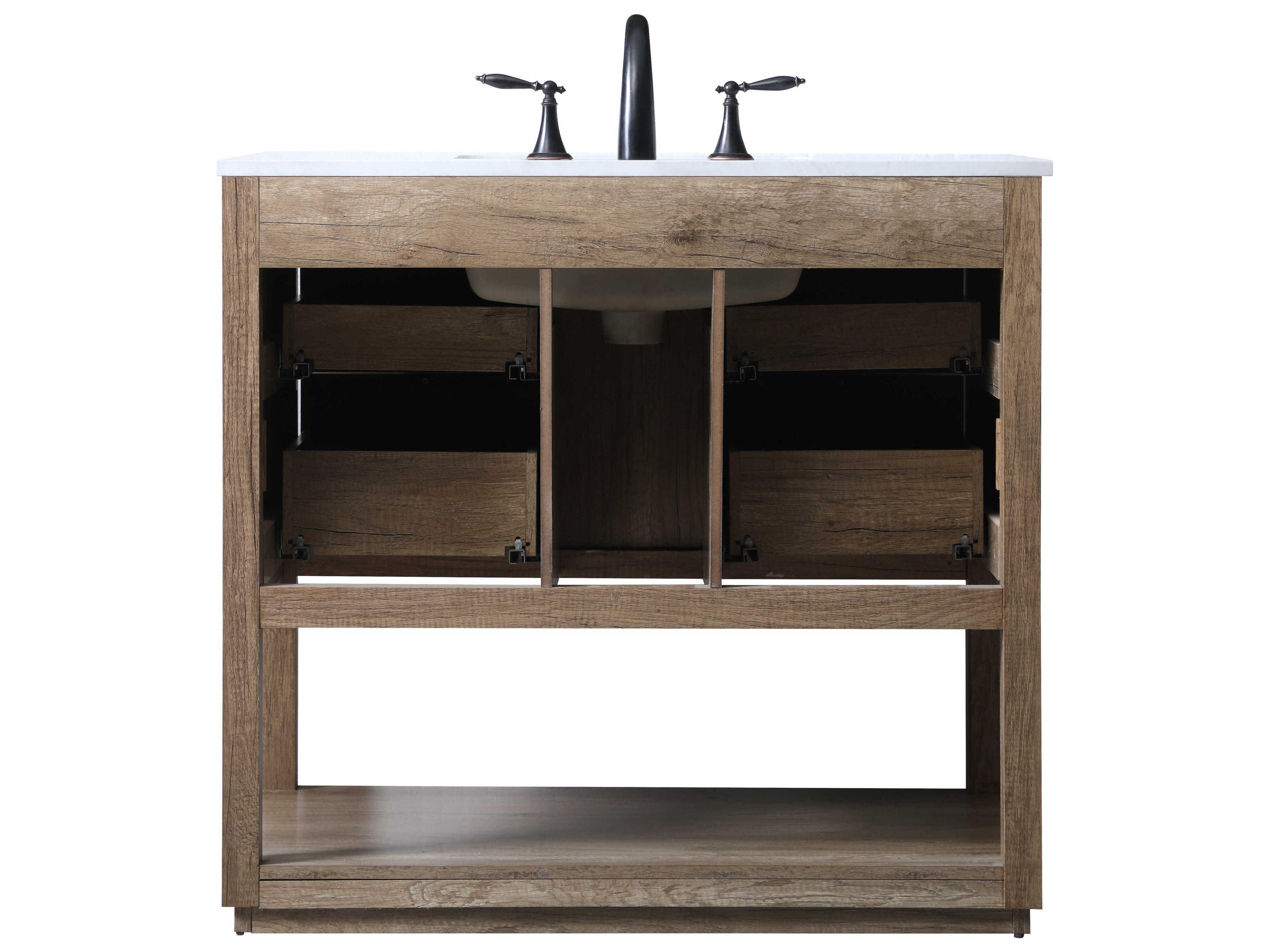 Elegant Lighting Larkin Natural Oak Vanity