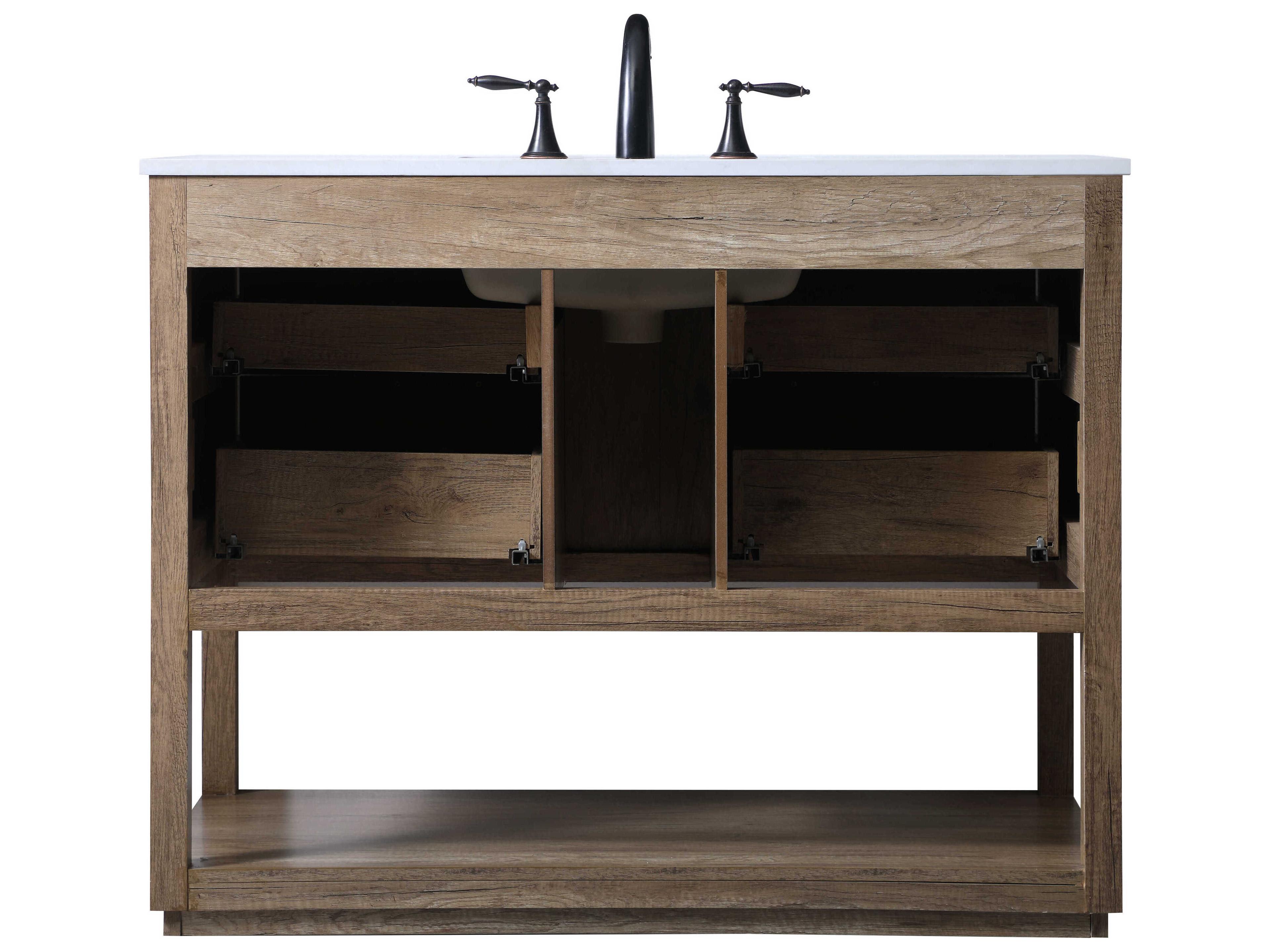 Elegant Lighting Larkin Natural Oak Vanity