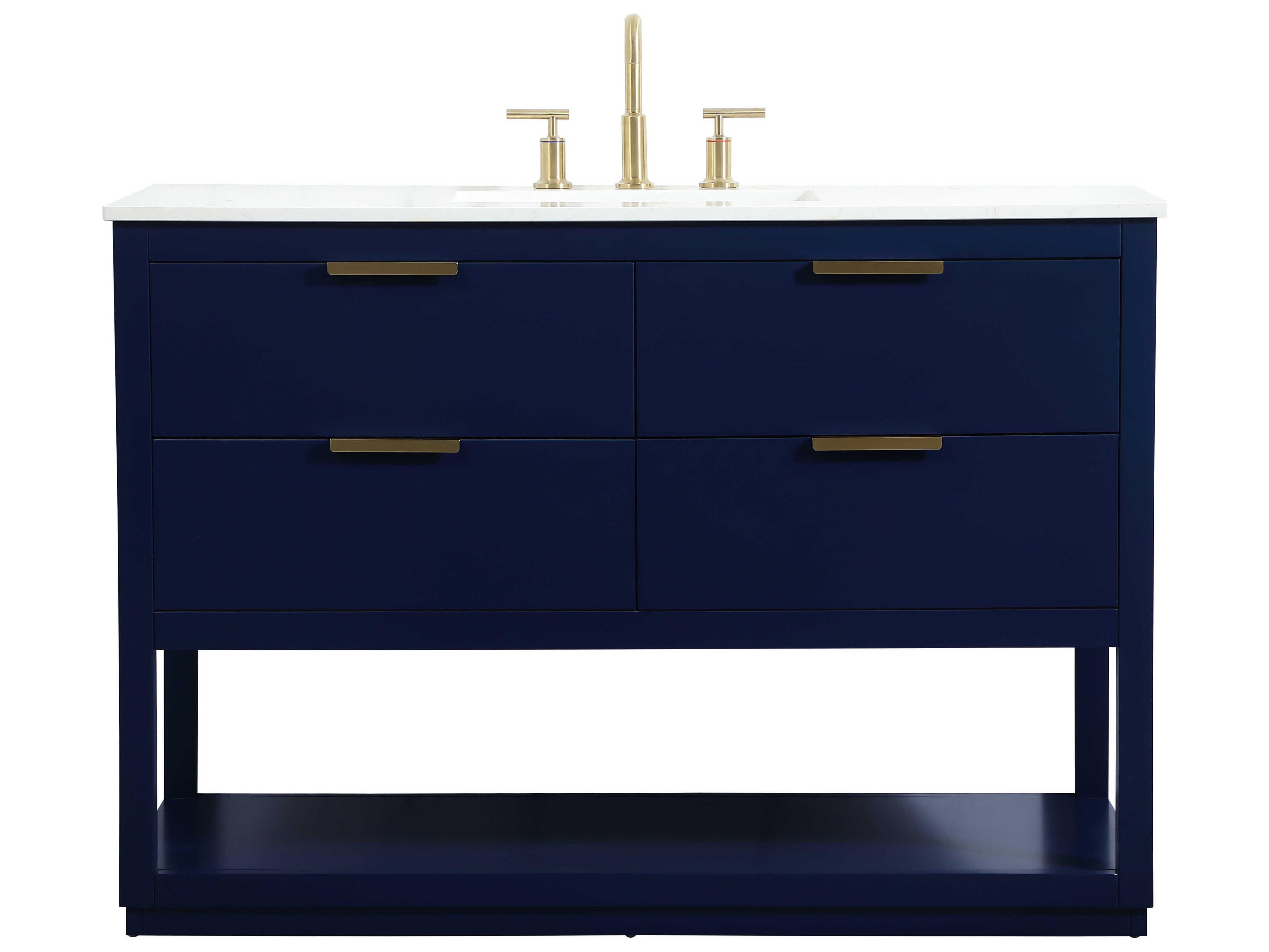 Elegant Lighting Larkin Blue 48" Vanity