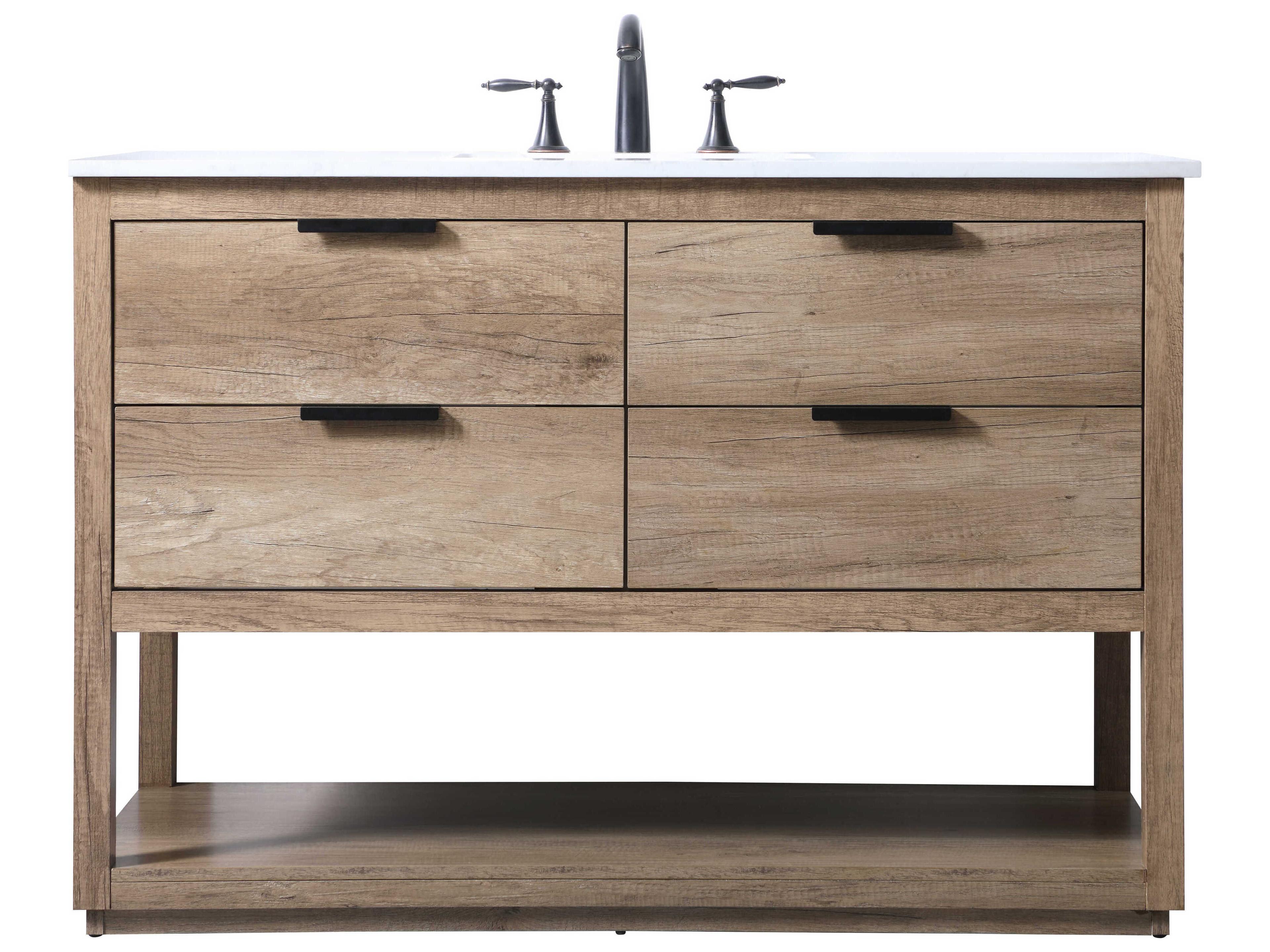 Elegant Lighting Larkin Natural Oak Vanity