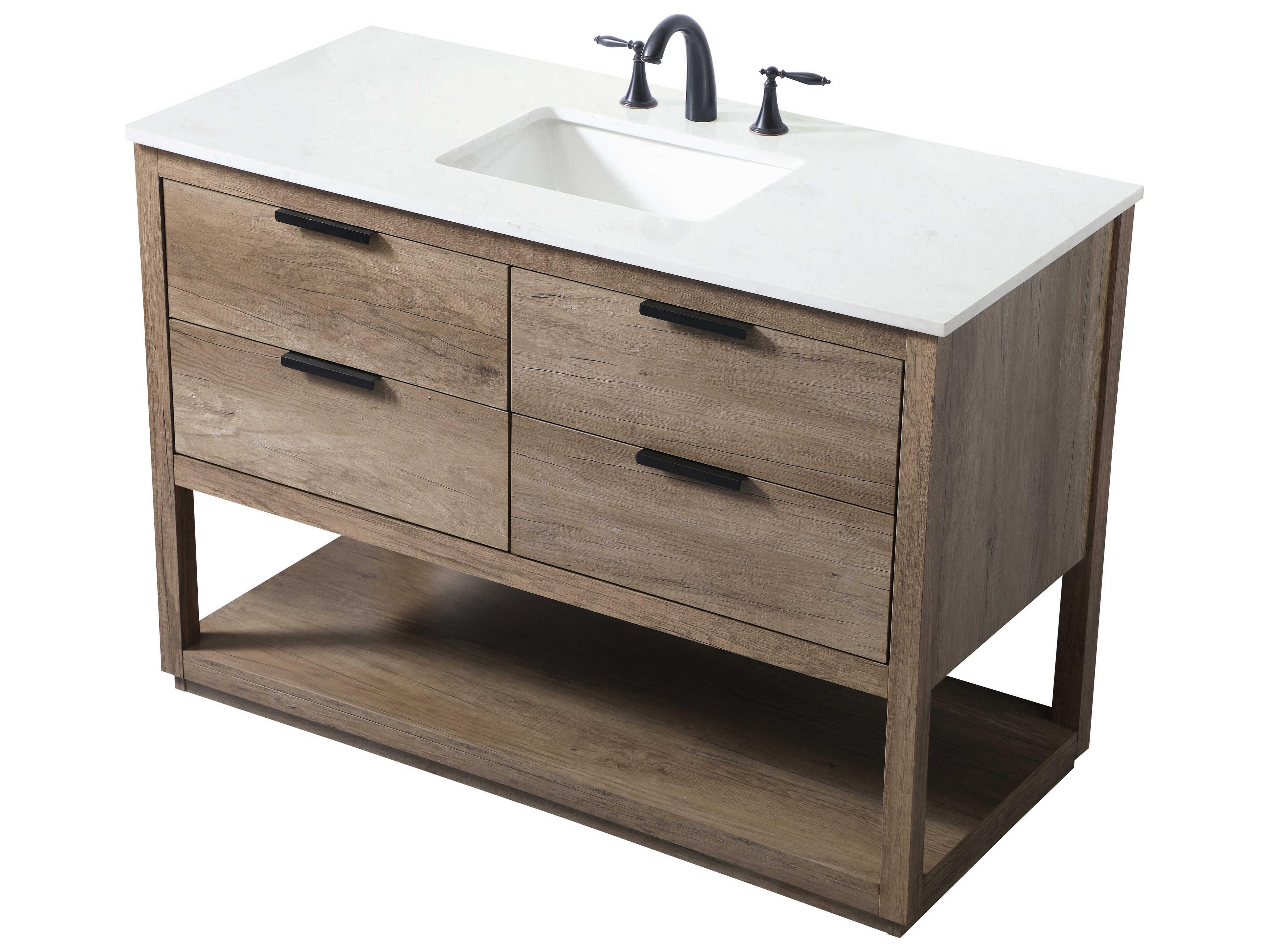Elegant Lighting Larkin Natural Oak Vanity