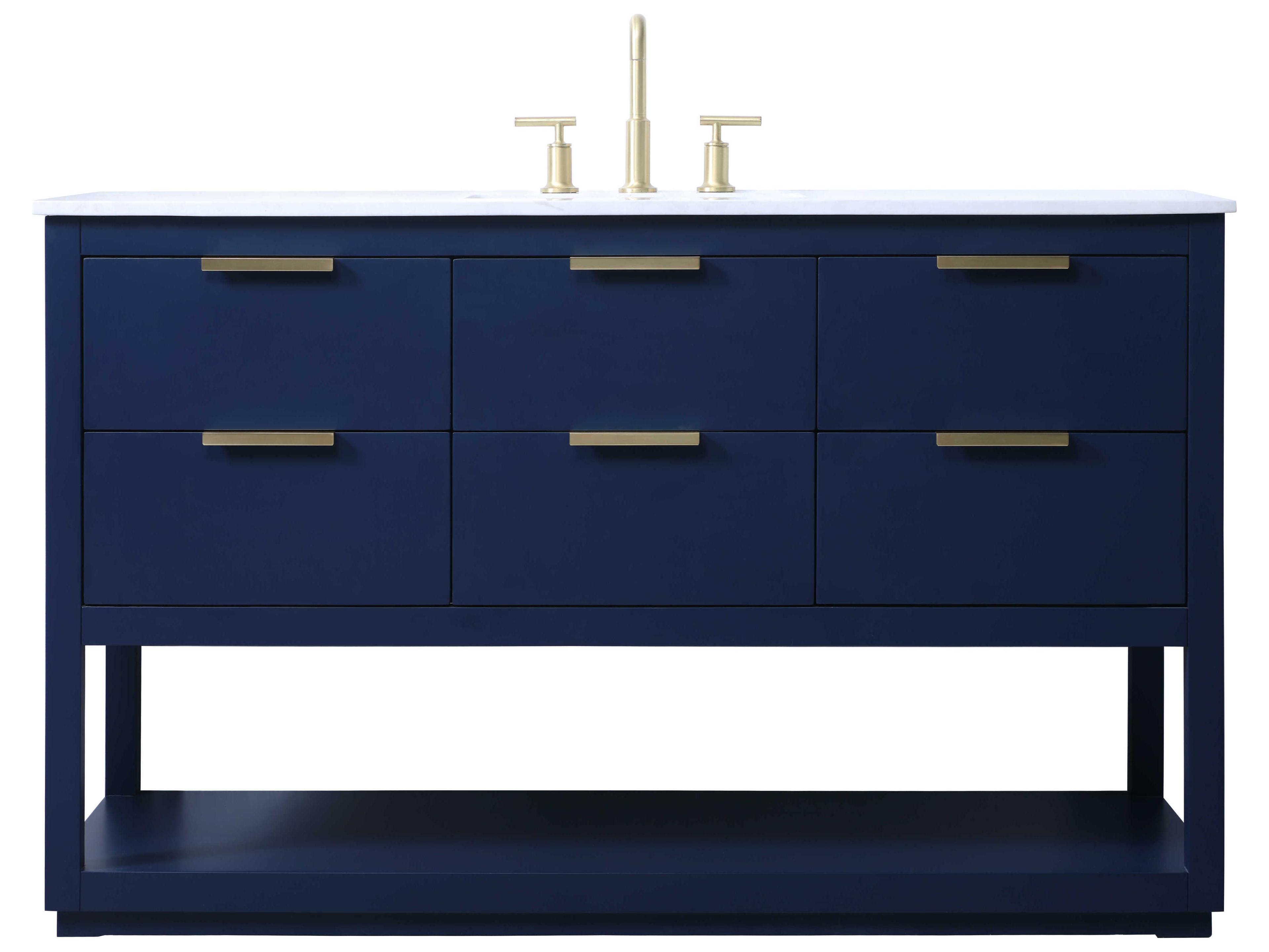 Elegant Lighting Larkin Blue Vanity