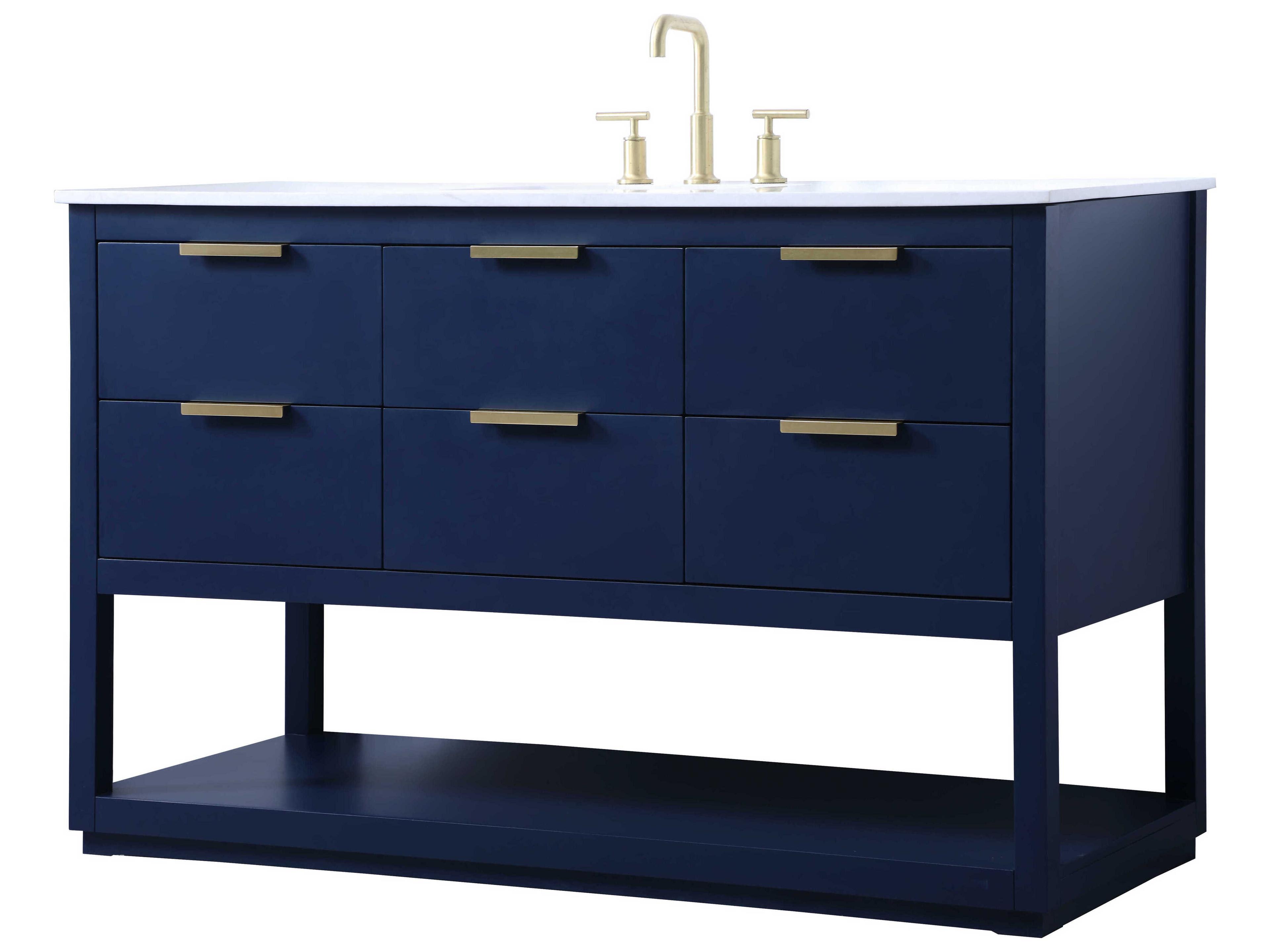 Elegant Lighting Larkin Blue Vanity