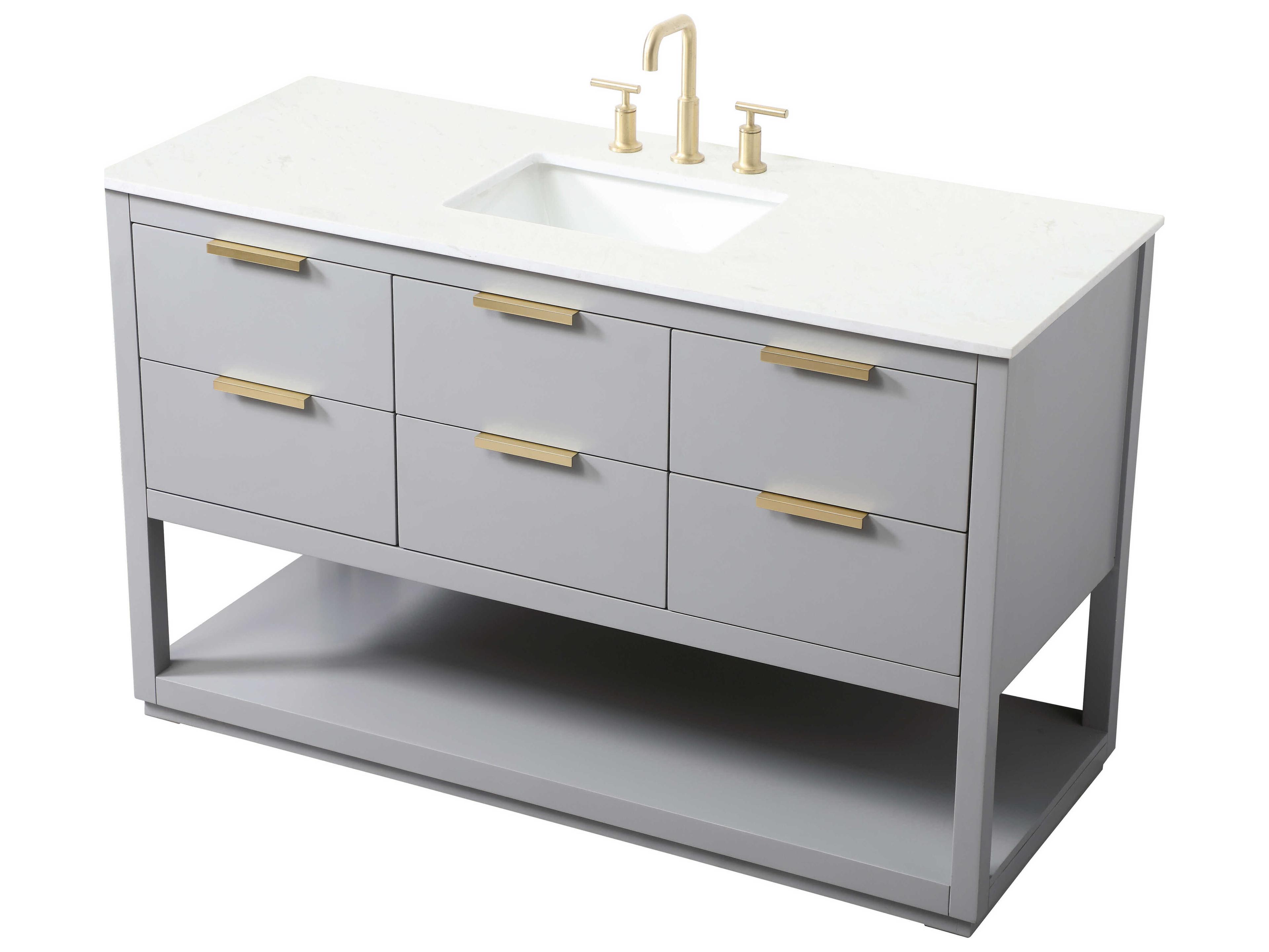 Elegant Lighting Larkin Grey Vanity