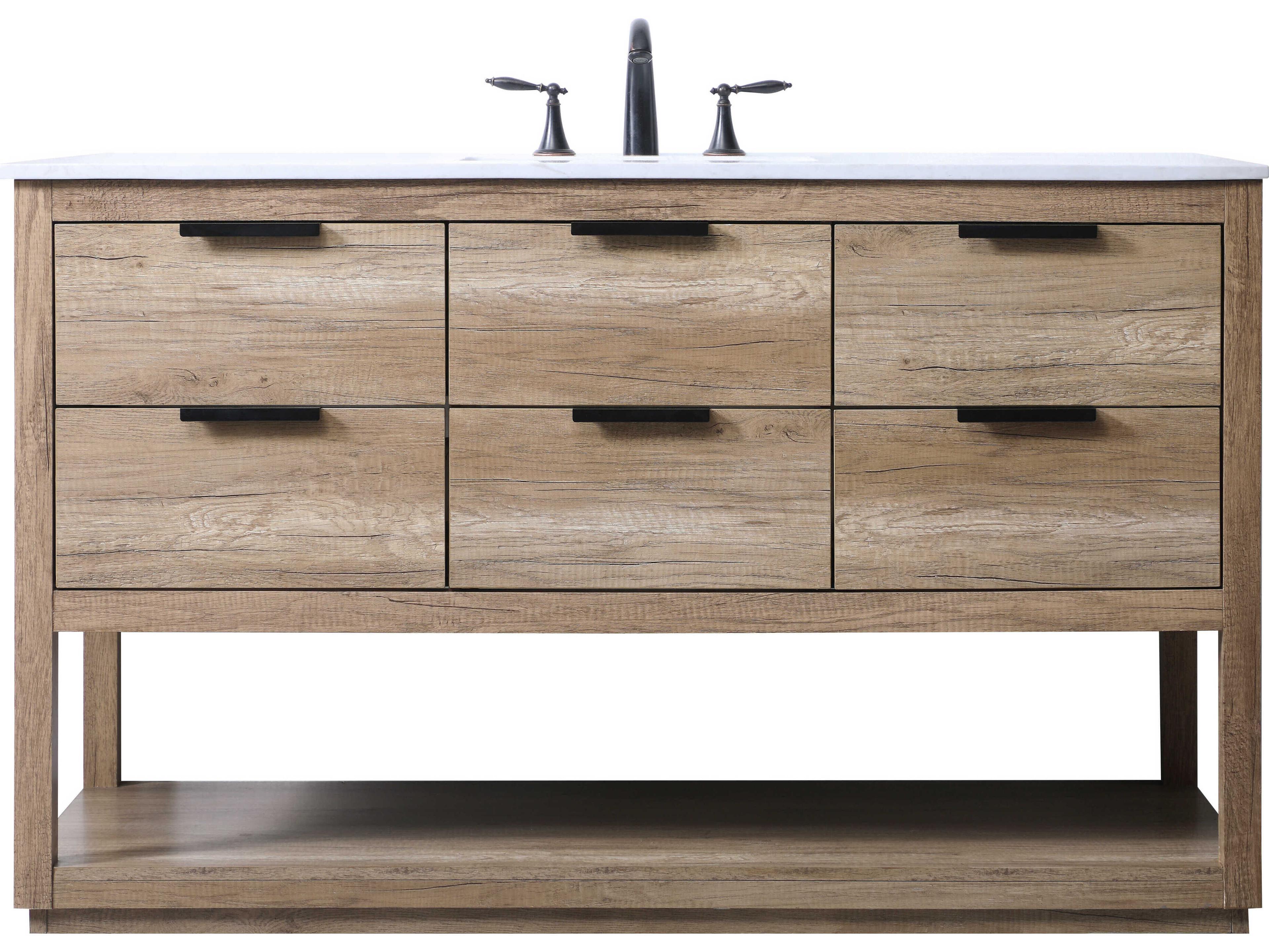 Elegant Lighting Larkin Natural Oak Vanity