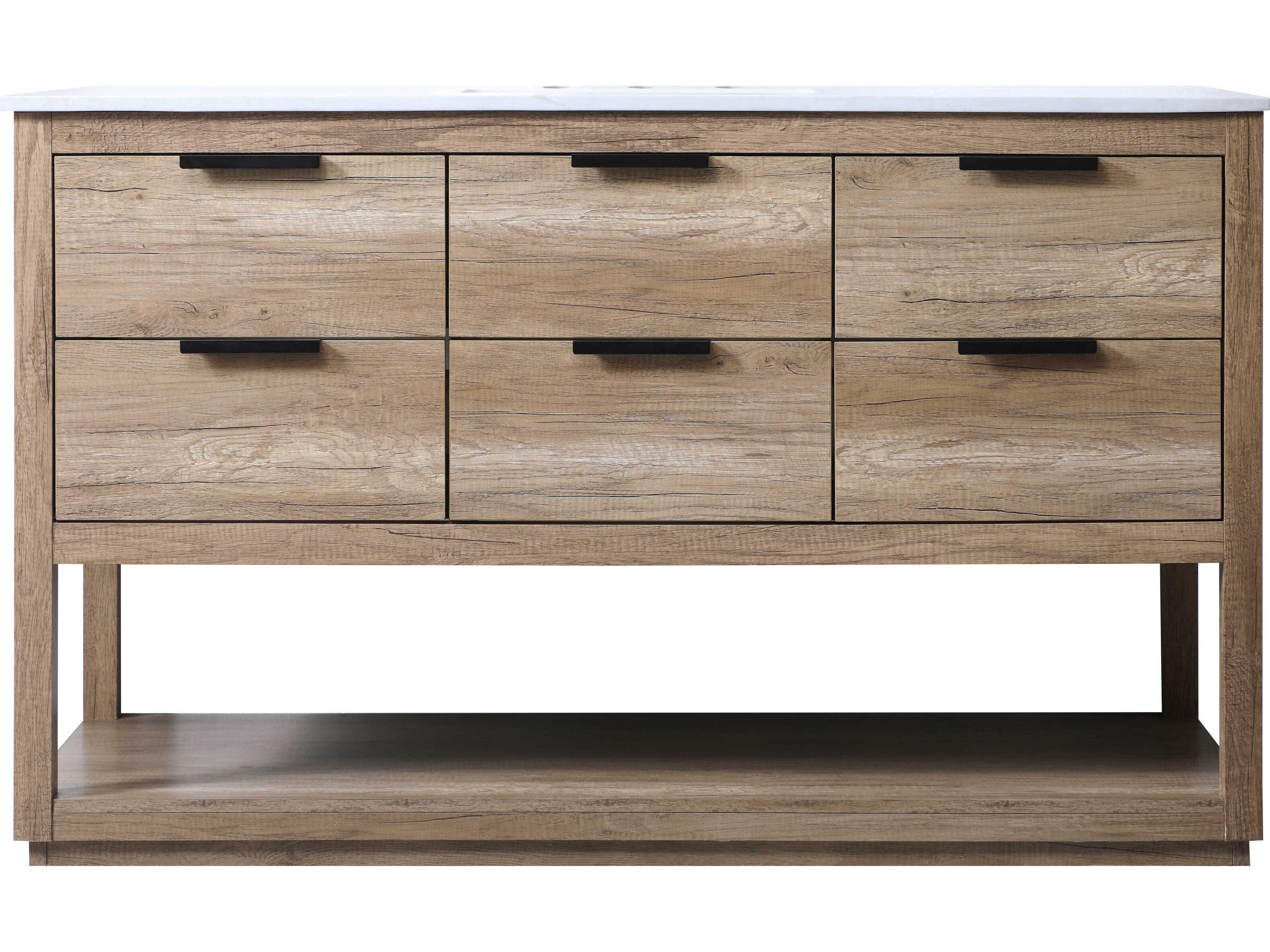 Elegant Lighting Larkin Natural Oak Vanity