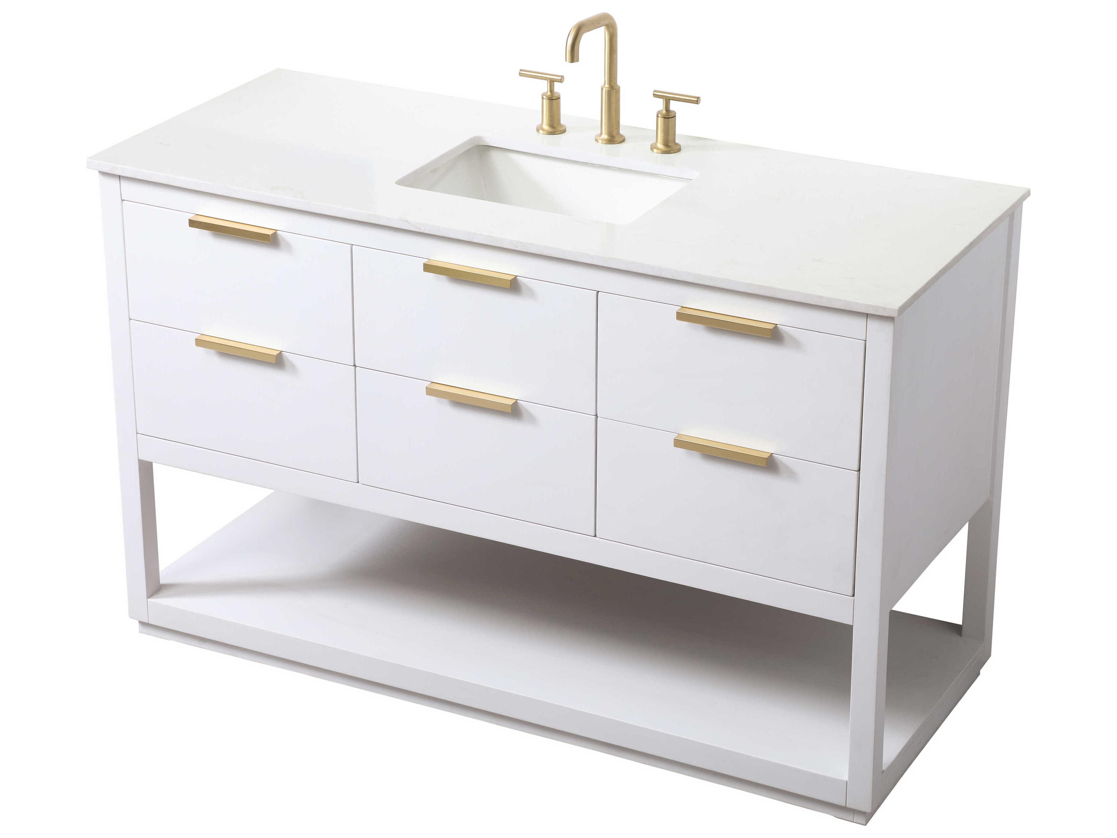 Elegant Lighting Larkin White Vanity