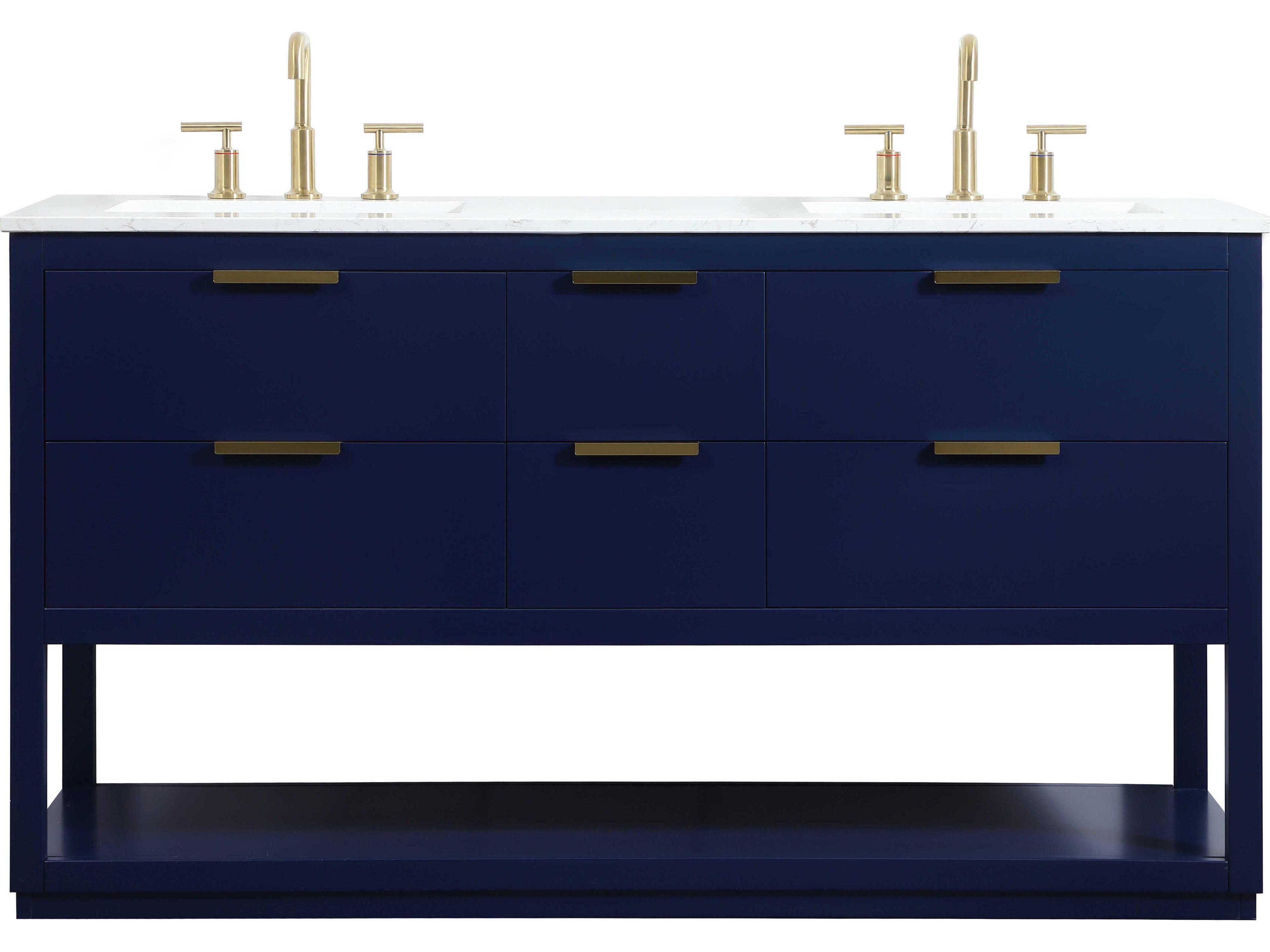 Elegant Lighting Larkin Blue 60" Vanity