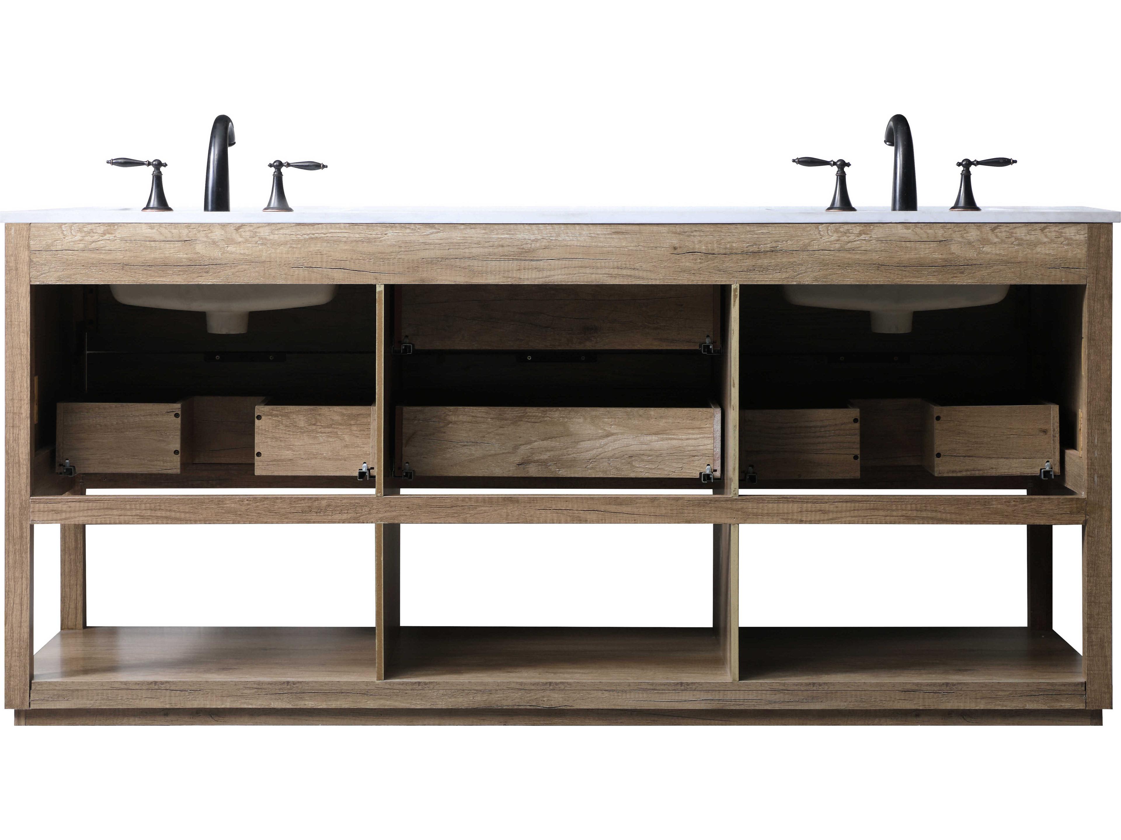 Elegant Lighting Larkin Natural Oak Vanity