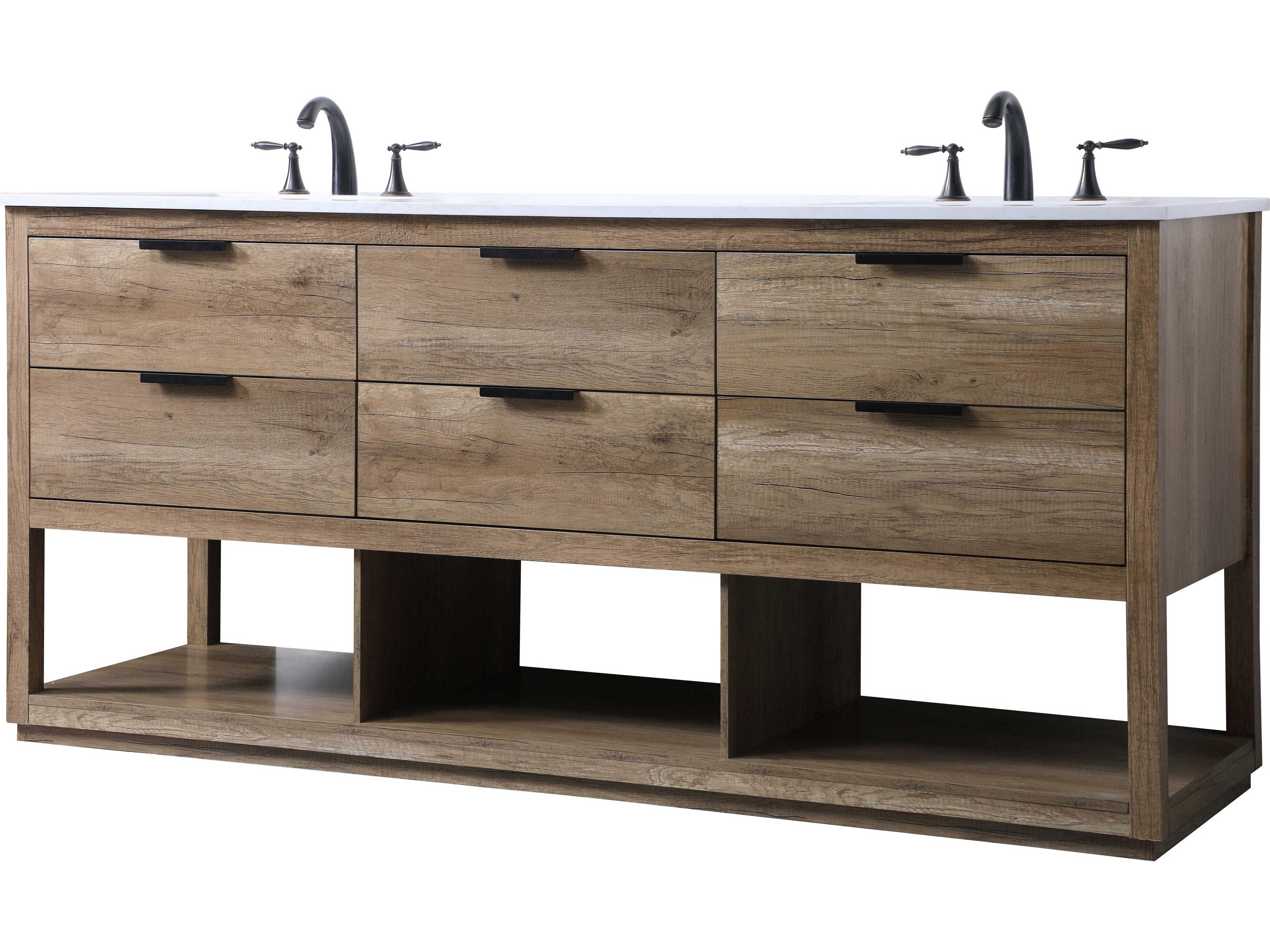 Elegant Lighting Larkin Natural Oak Vanity