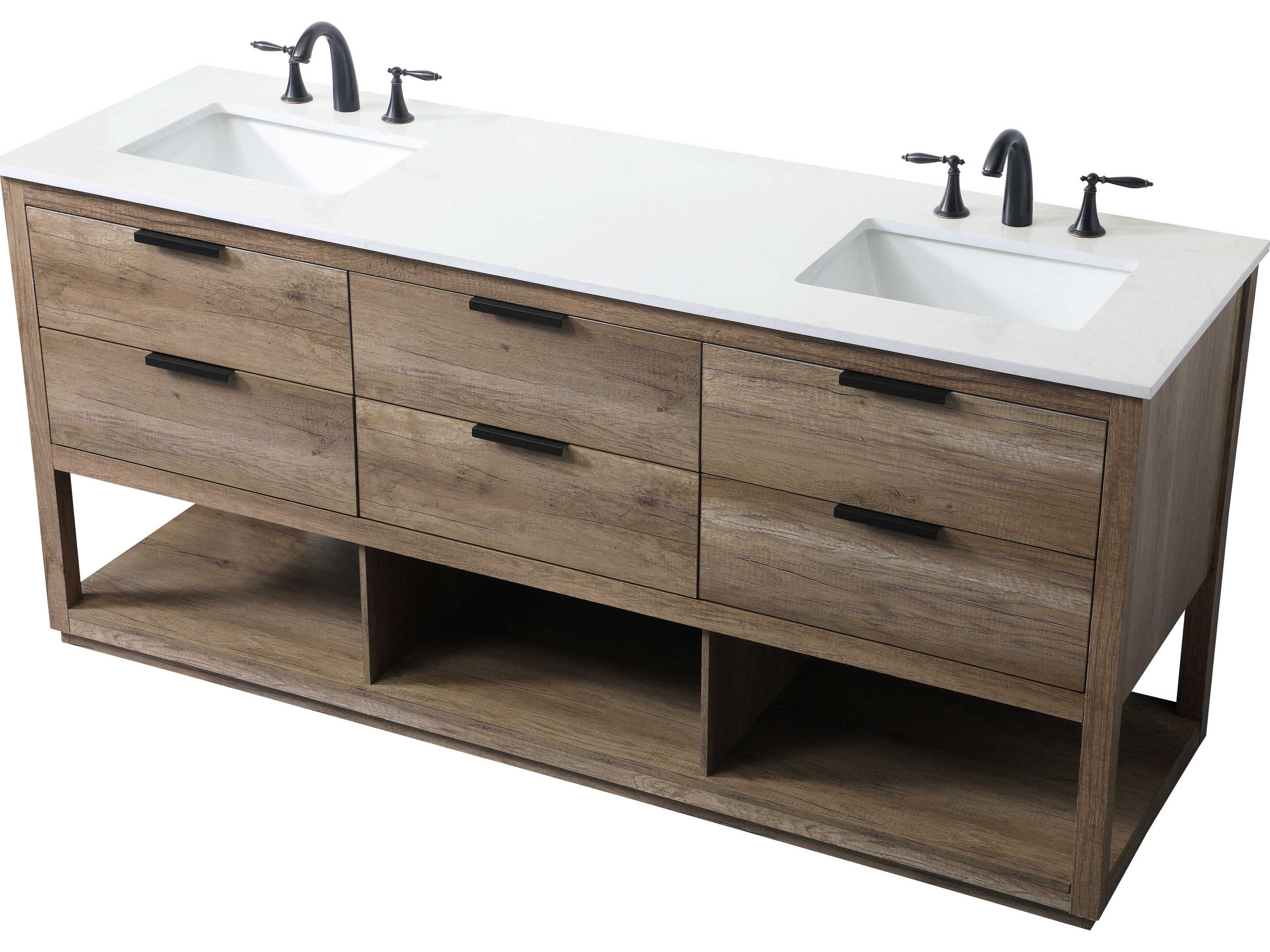 Elegant Lighting Larkin Natural Oak Vanity