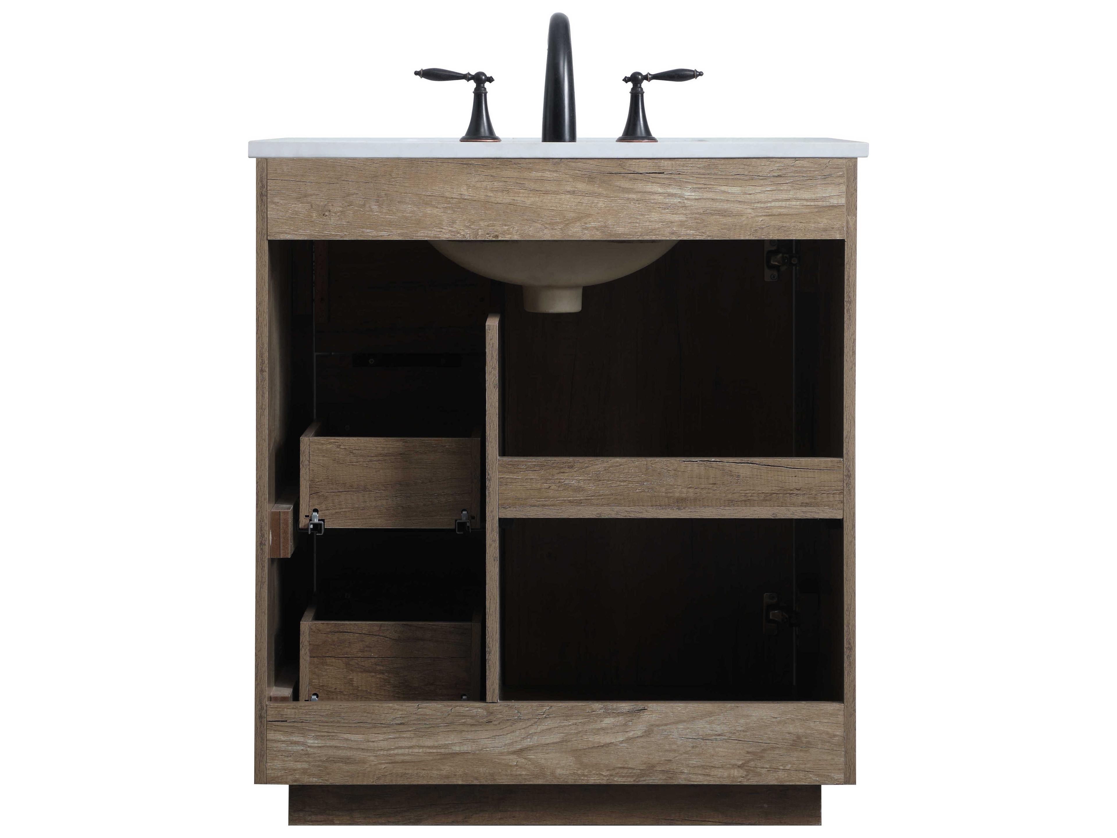 Elegant Lighting Blake Natural Oak Vanity