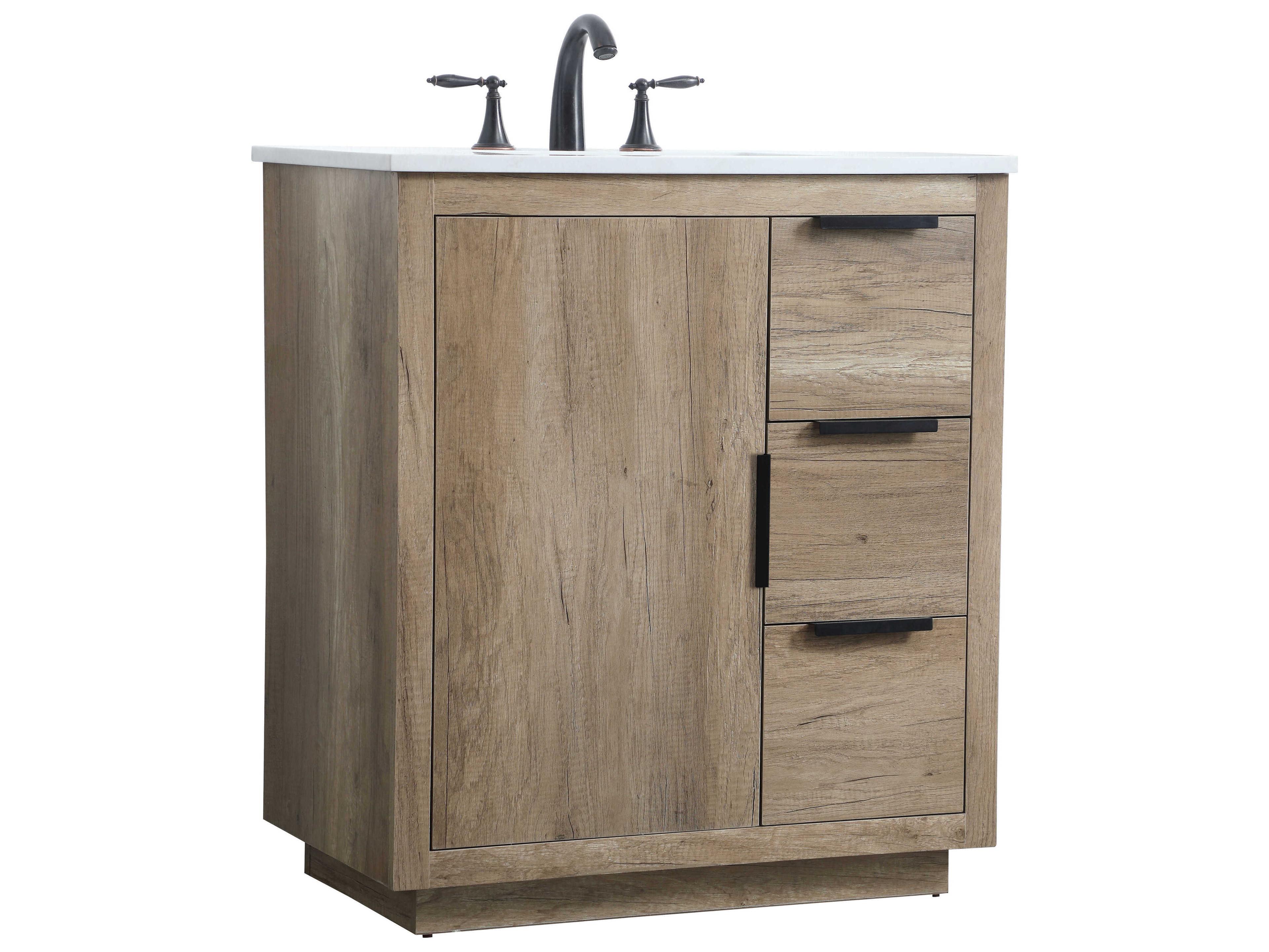 Elegant Lighting Blake Natural Oak Vanity
