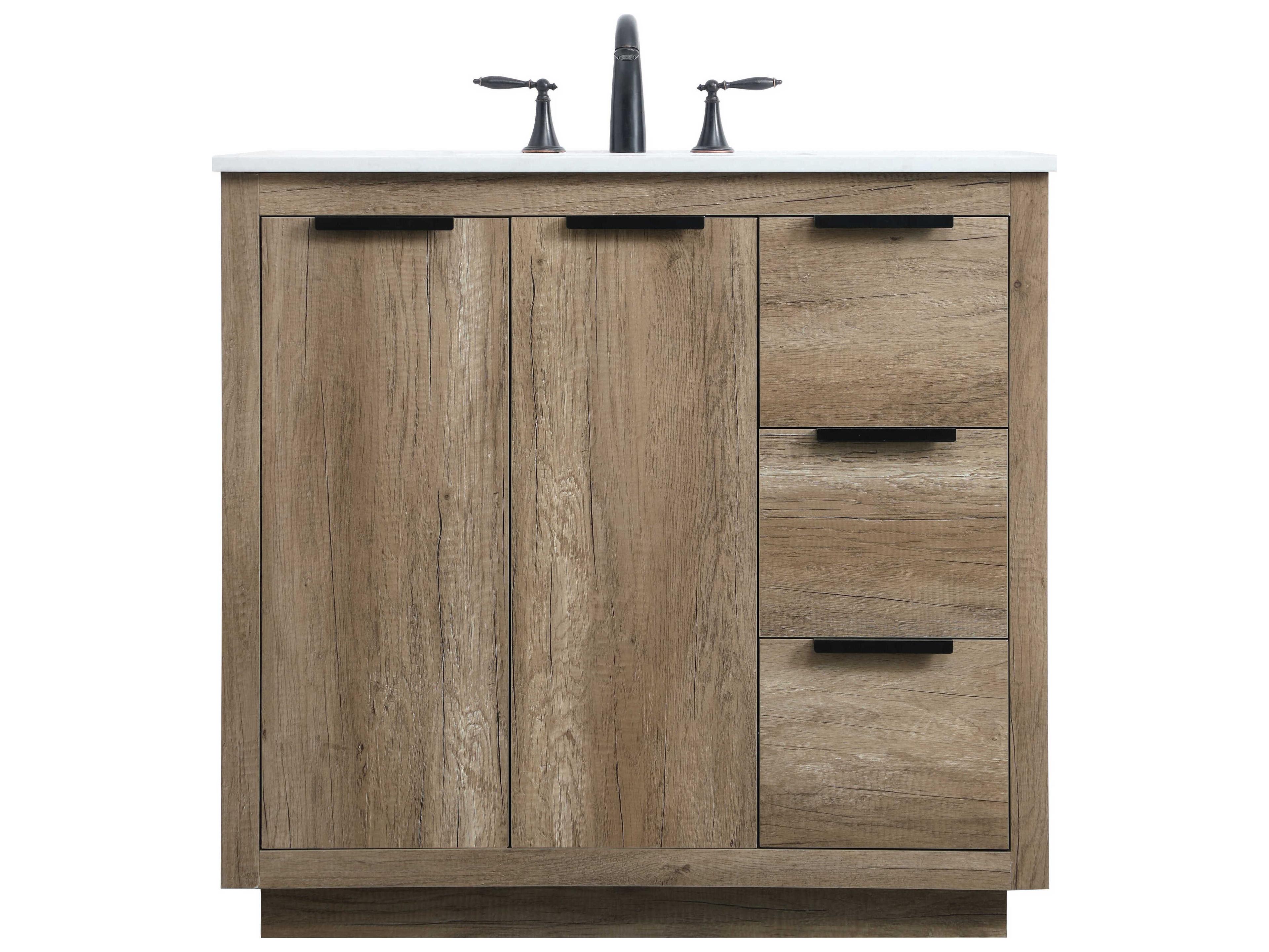 Elegant Lighting Blake Natural Oak Vanity