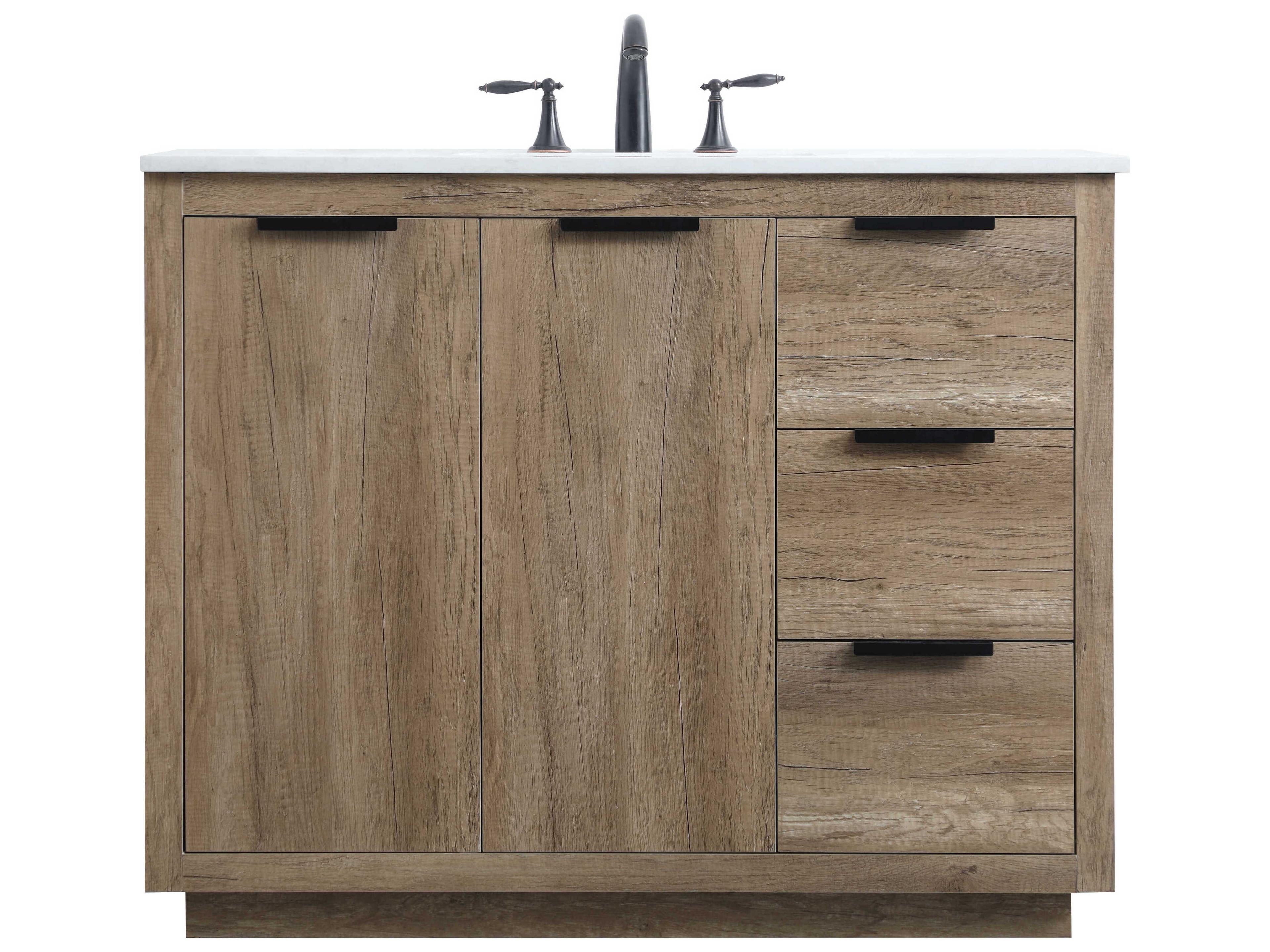 Elegant Lighting Blake Natural Oak Vanity