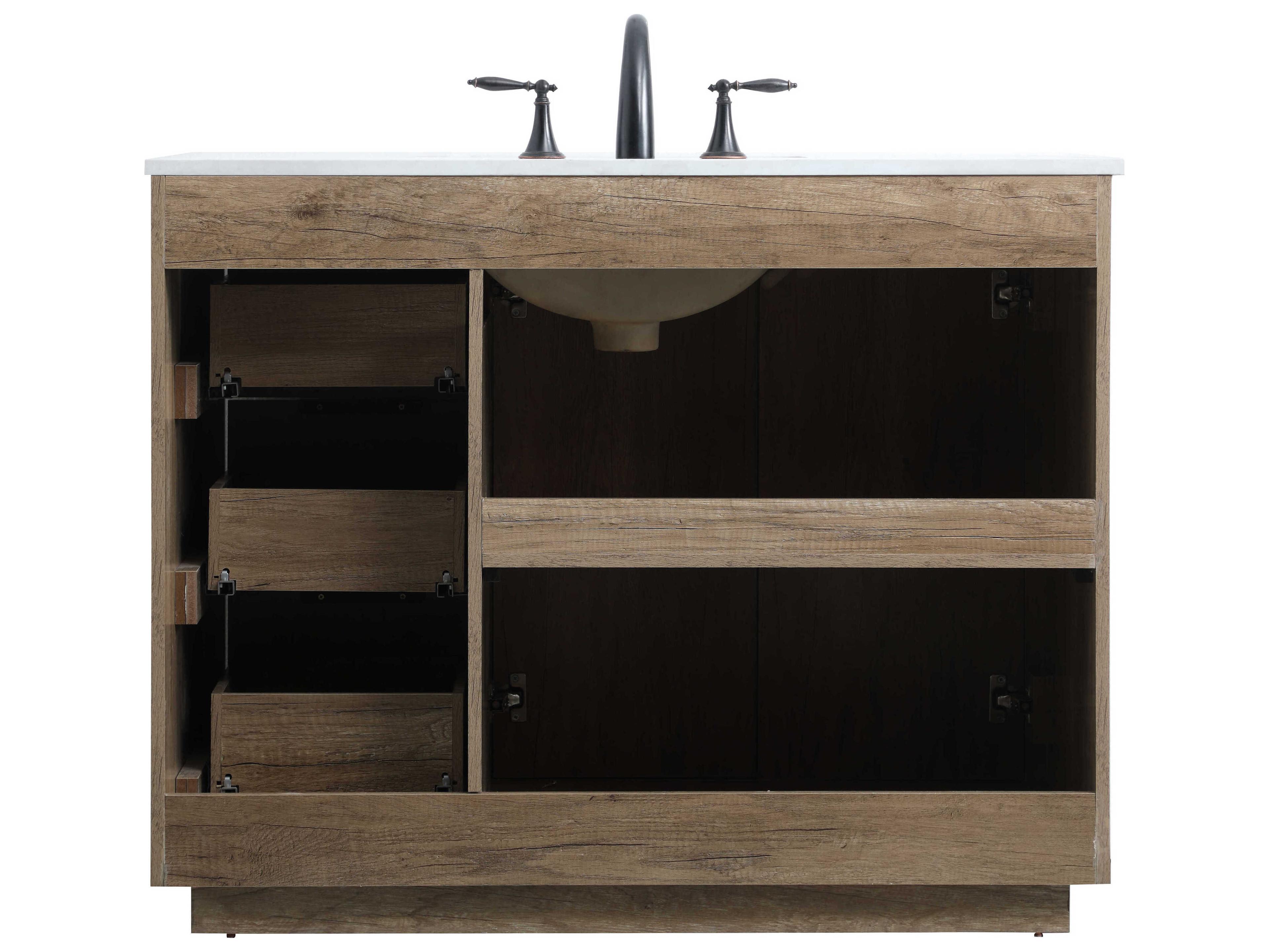 Elegant Lighting Blake Natural Oak Vanity