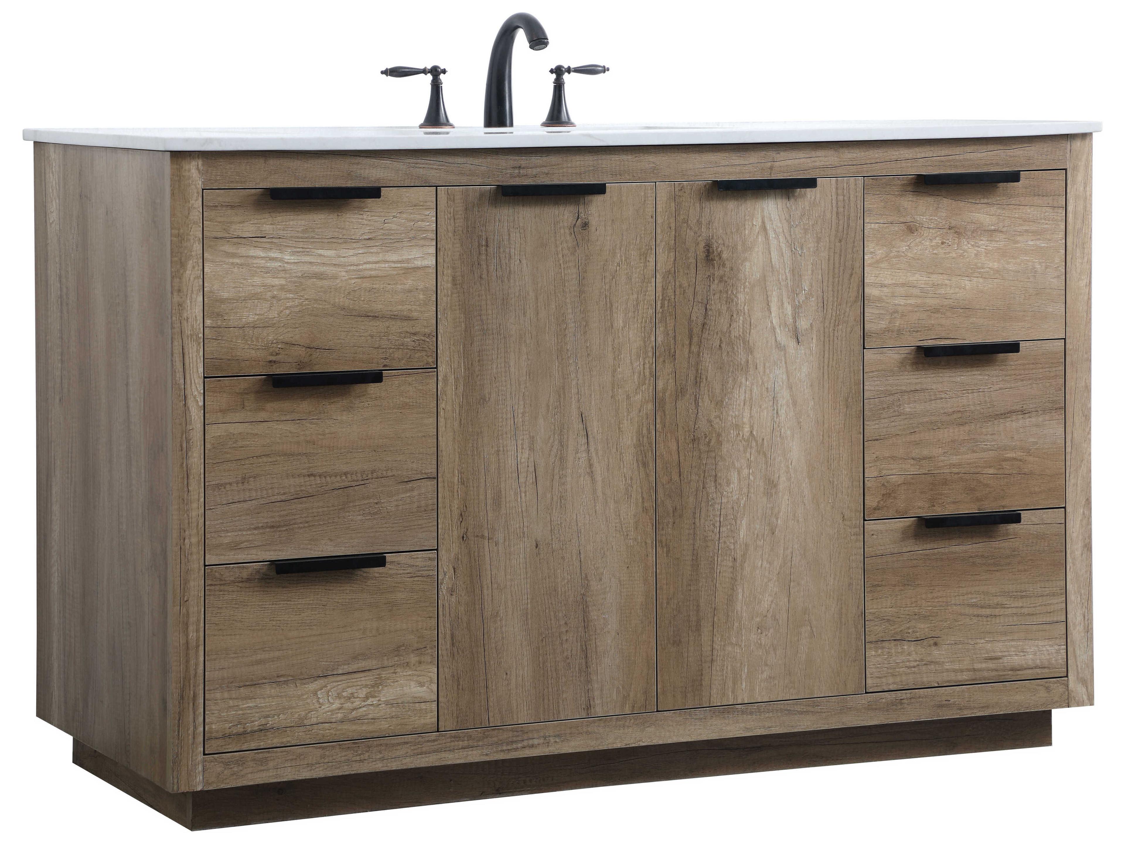 Elegant Lighting Blake Natural Oak Vanity
