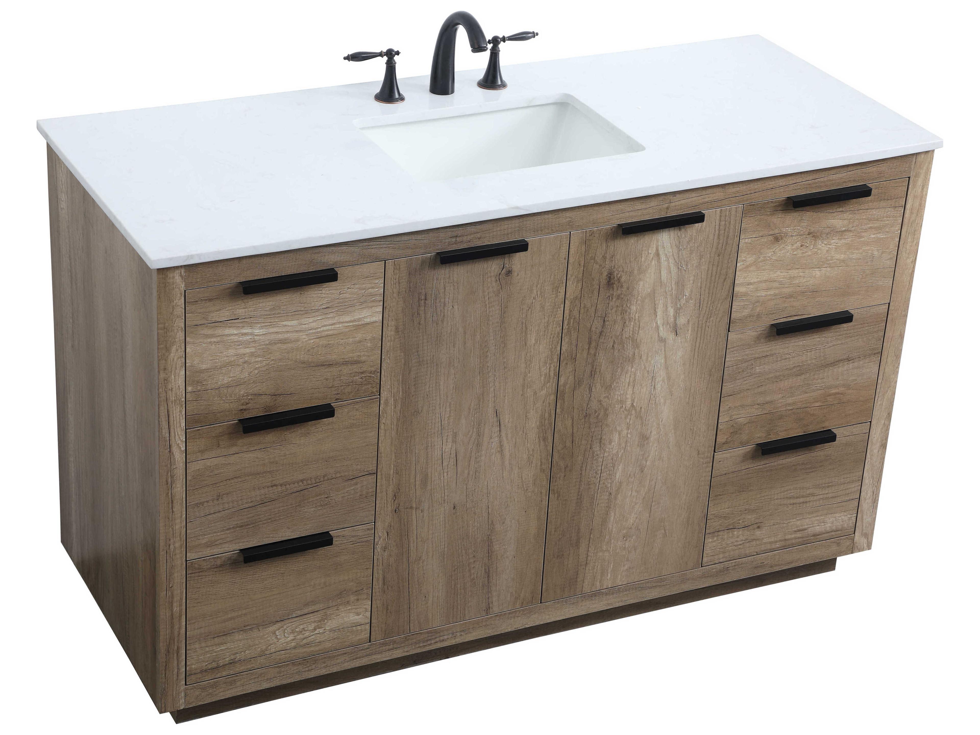 Elegant Lighting Blake Natural Oak Vanity